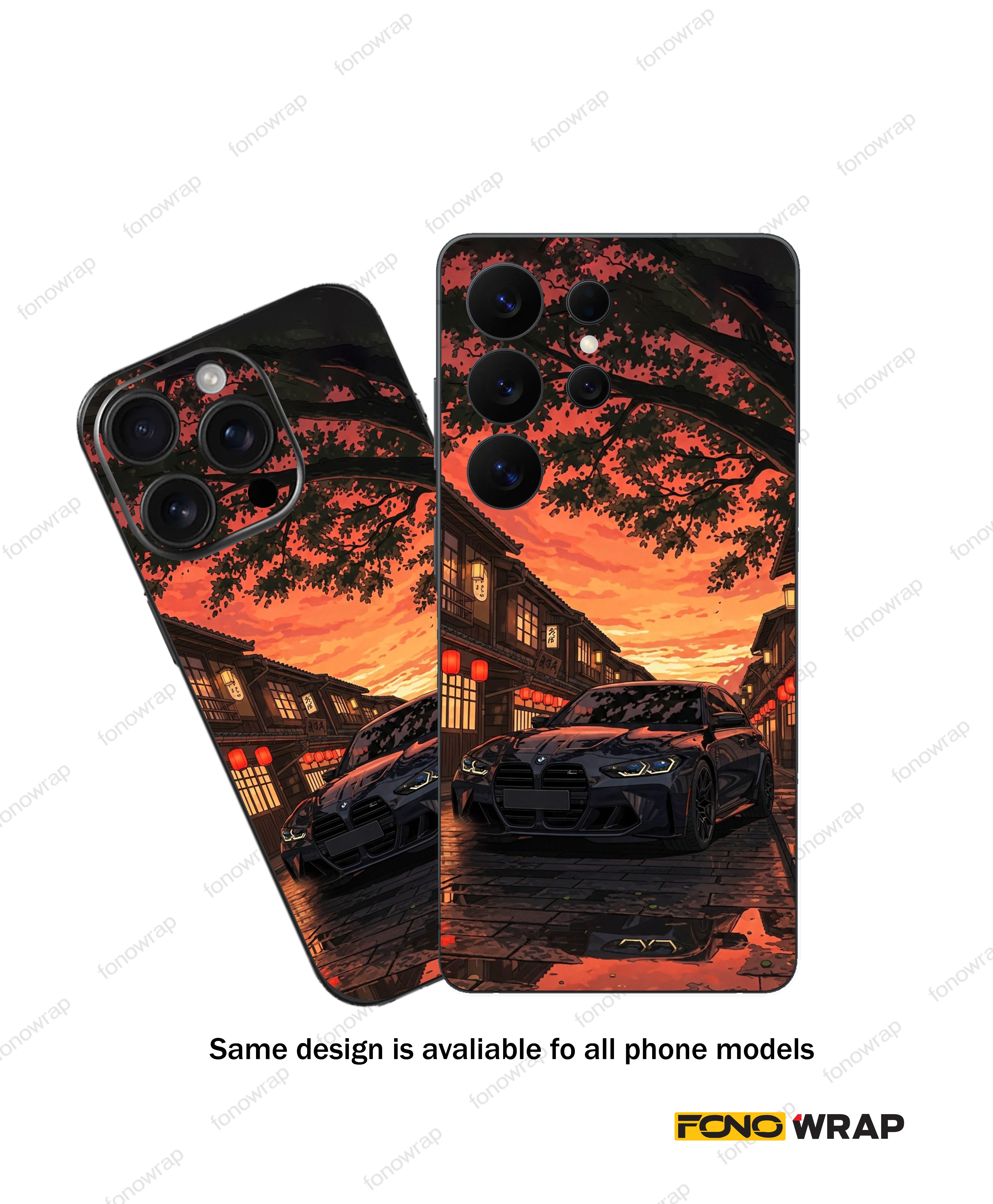Sunset  3D Embossed Mobile Skin