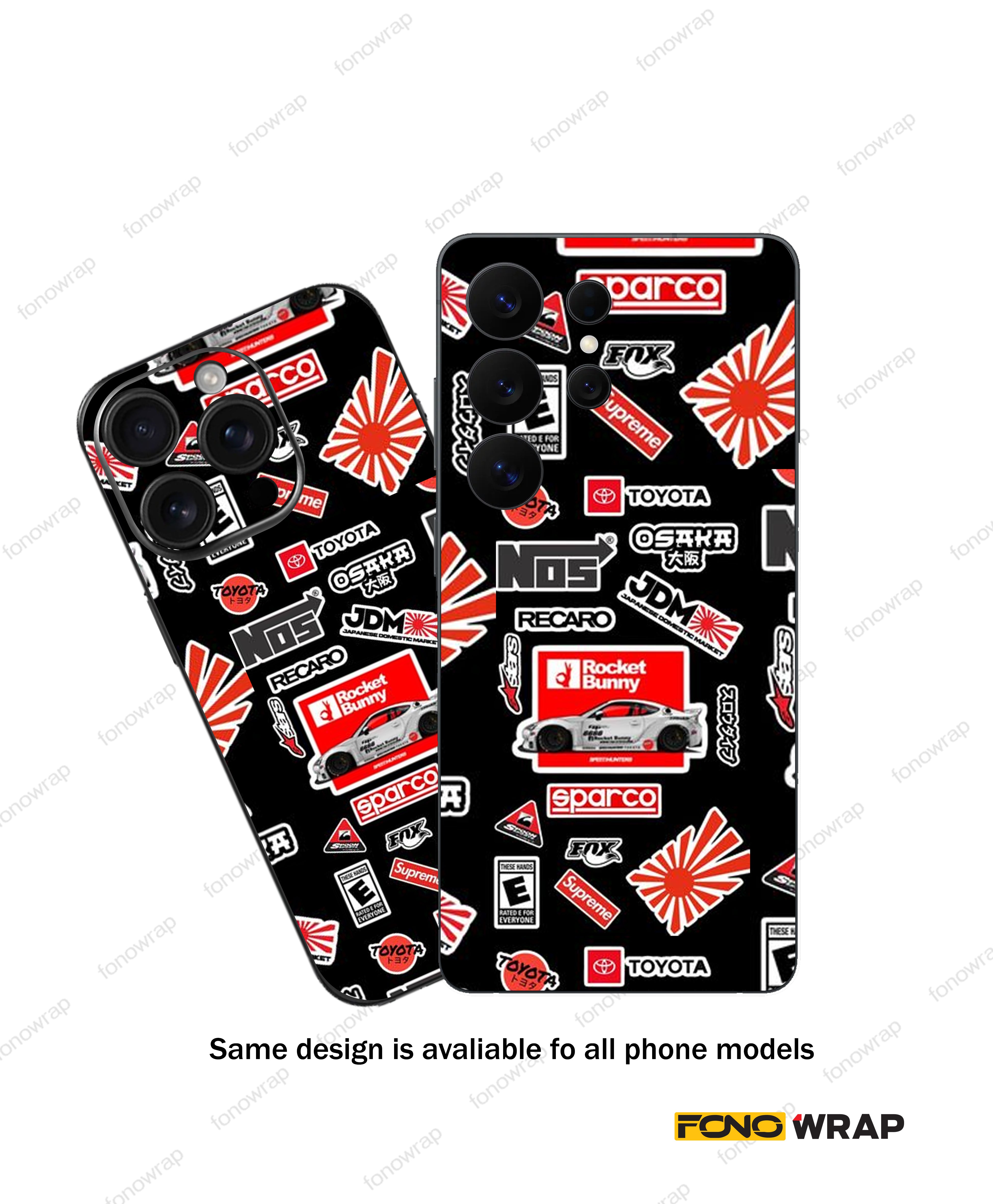 JDM 3D Embossed Mobile Skin