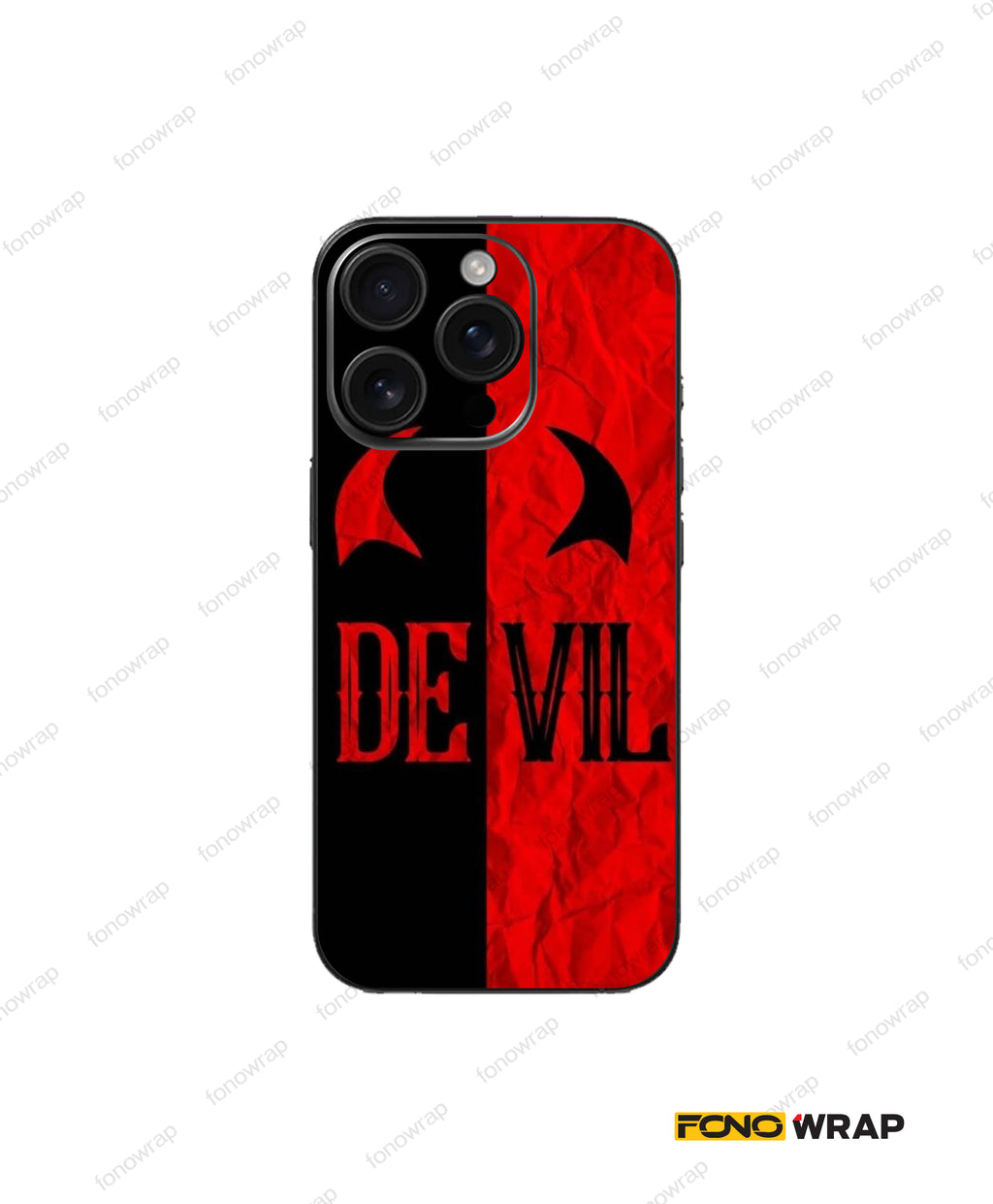 Devil Embossed Mobile Skin