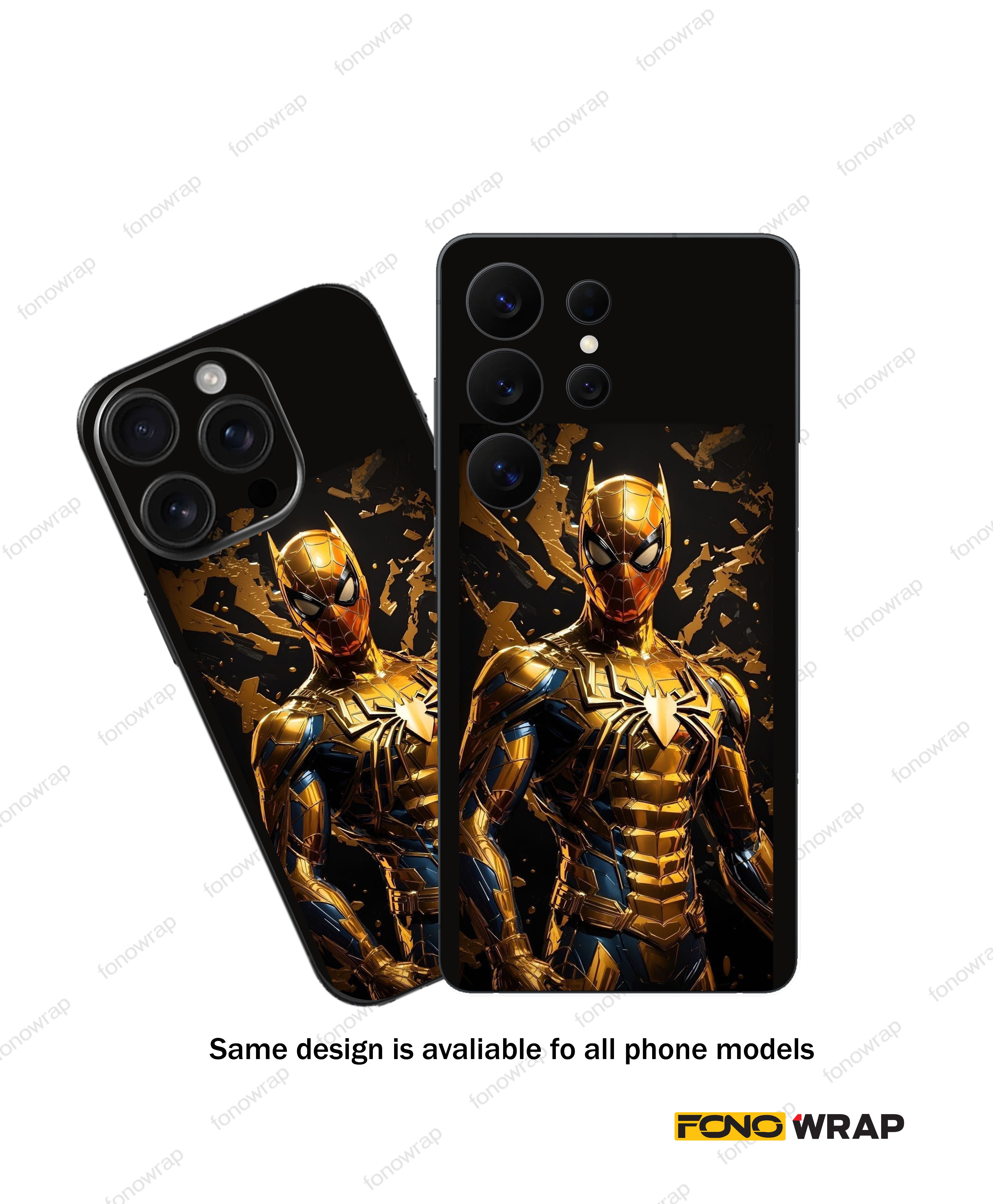 Spider01 3D Embossed Mobile Skin