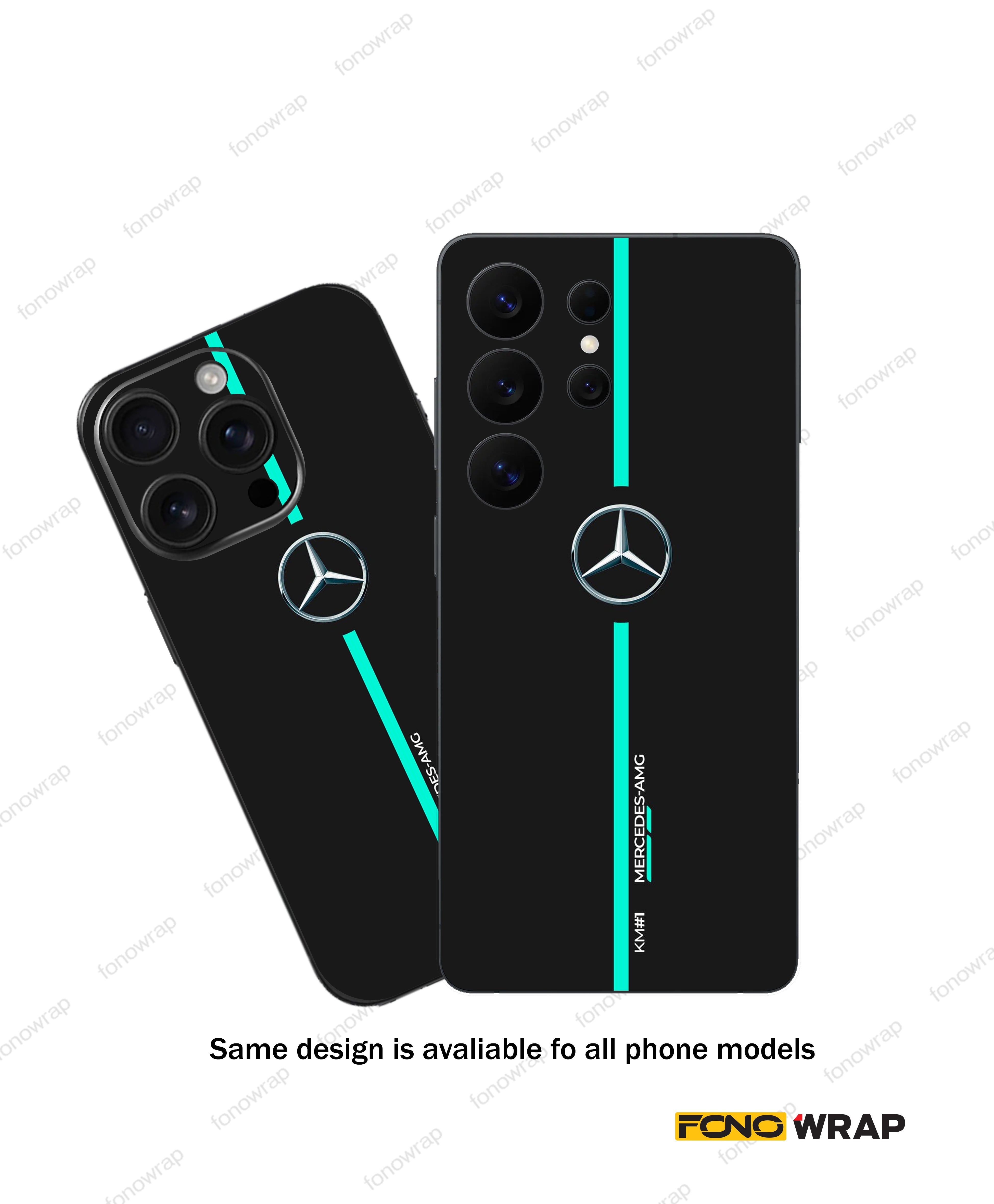 AMG Petronas 3D Embossed Mobile Skin