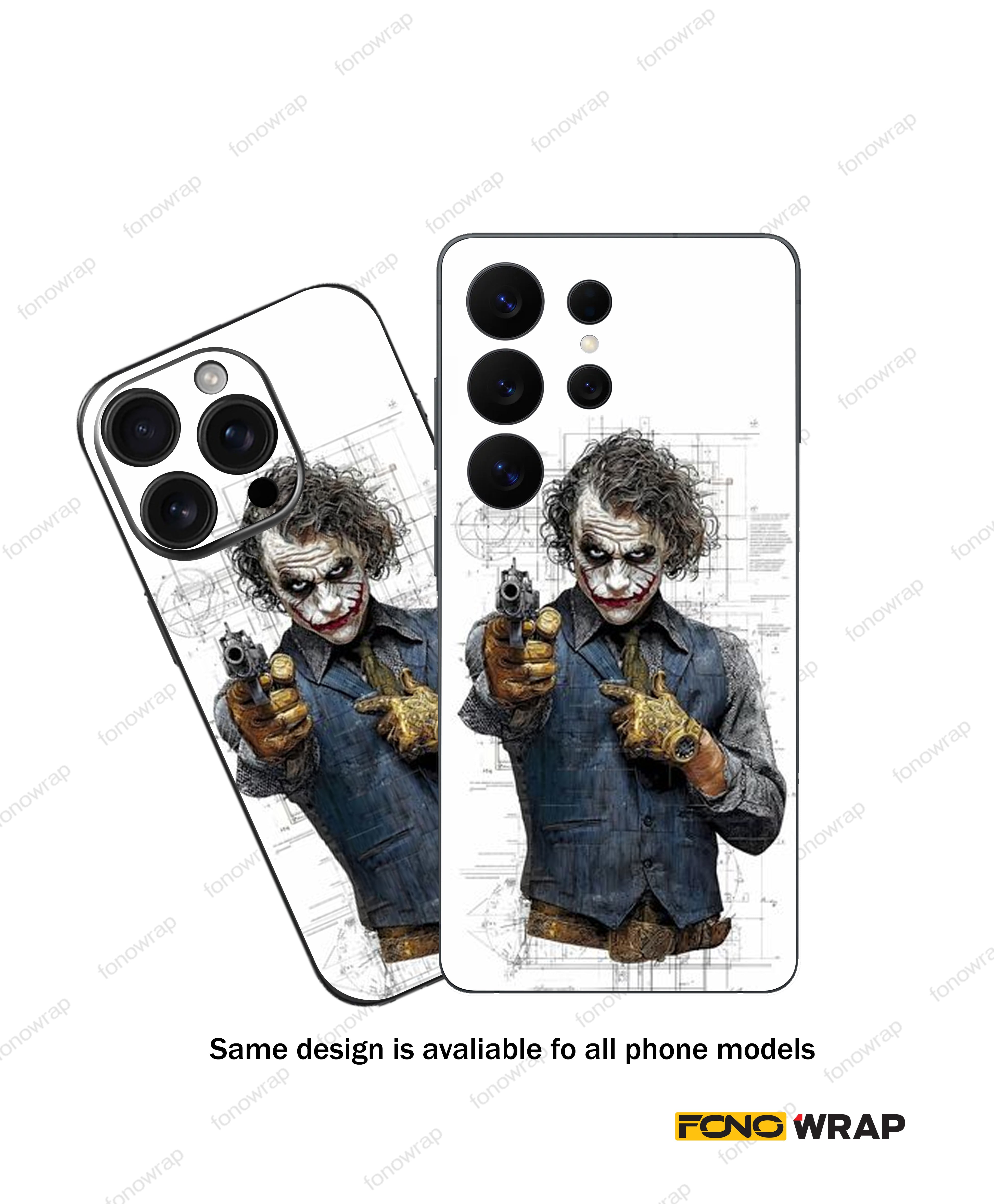 Joker 3D Embossed Mobile Skin