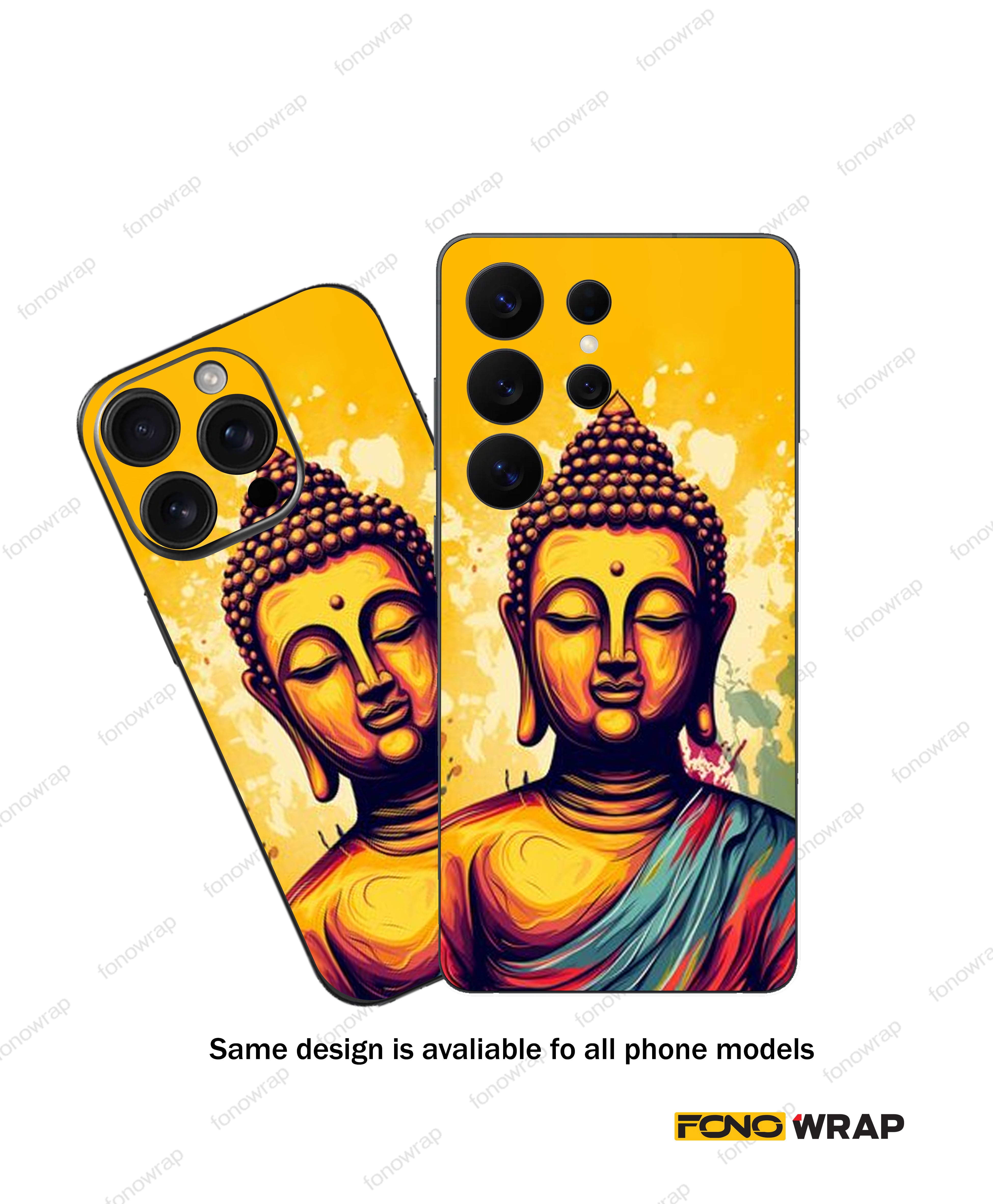 Buddha 3D Embossed Mobile Skin