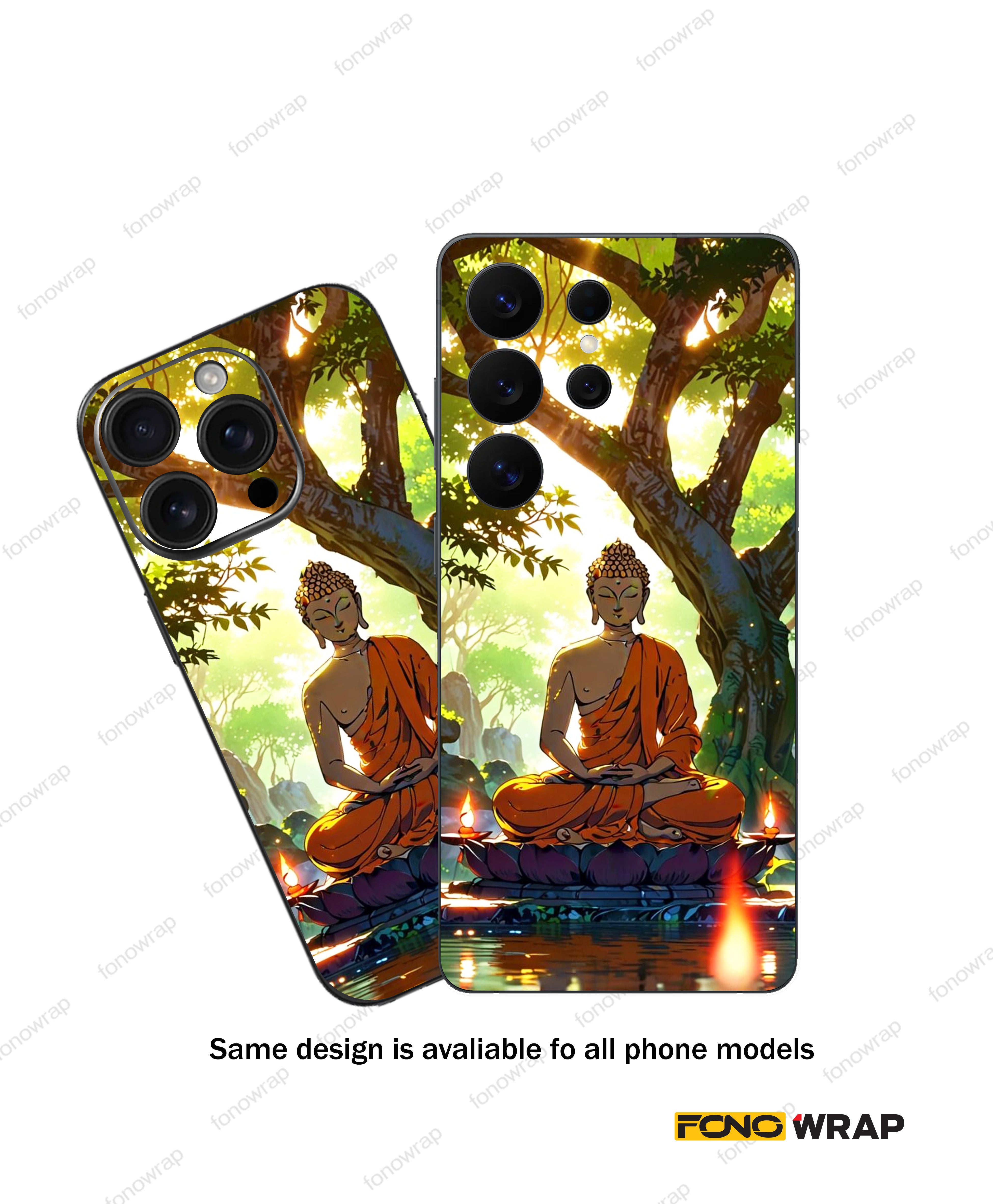 Buddha 3D Embossed Mobile Skin