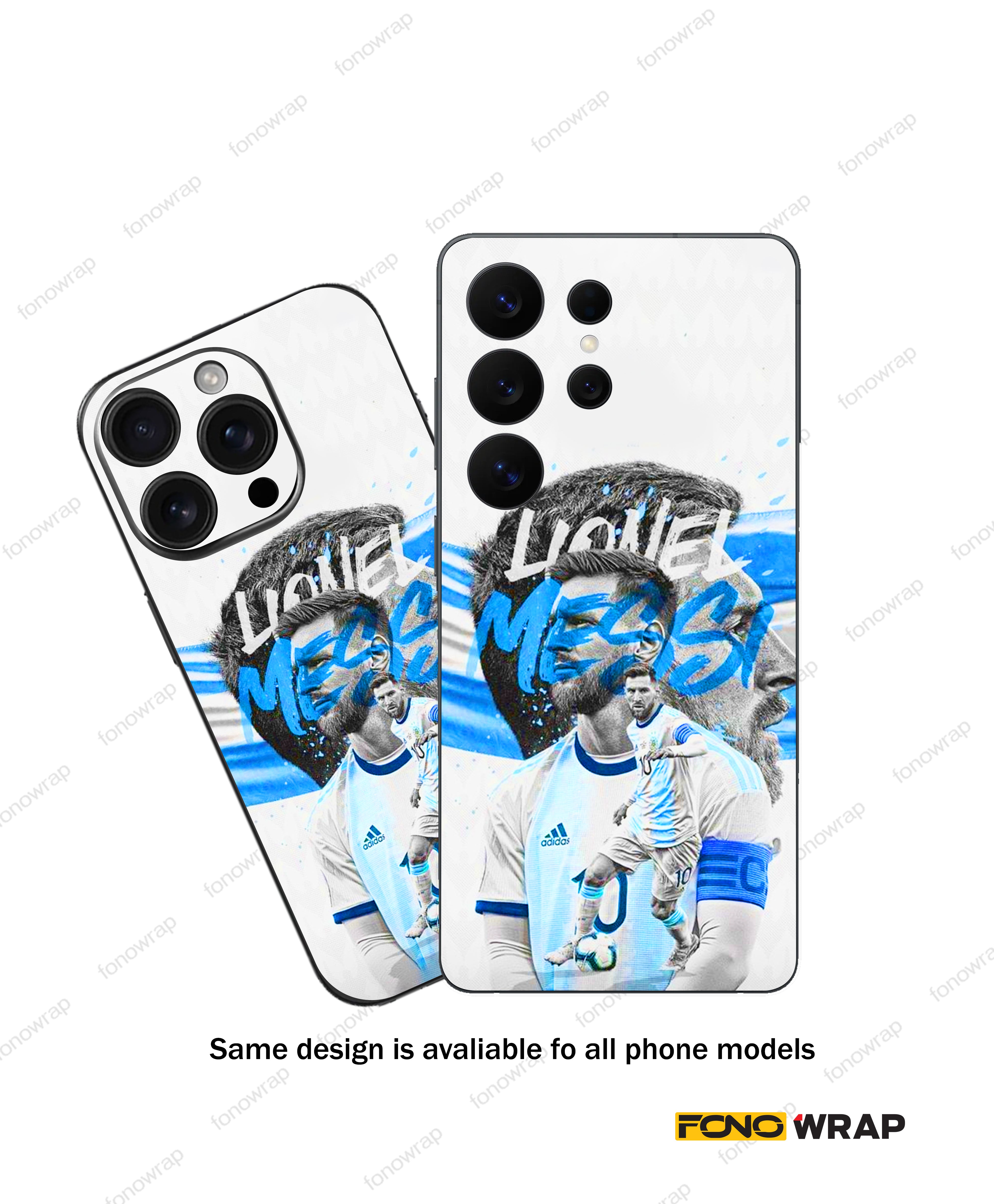 Messi 3D Embossed Mobile Skin