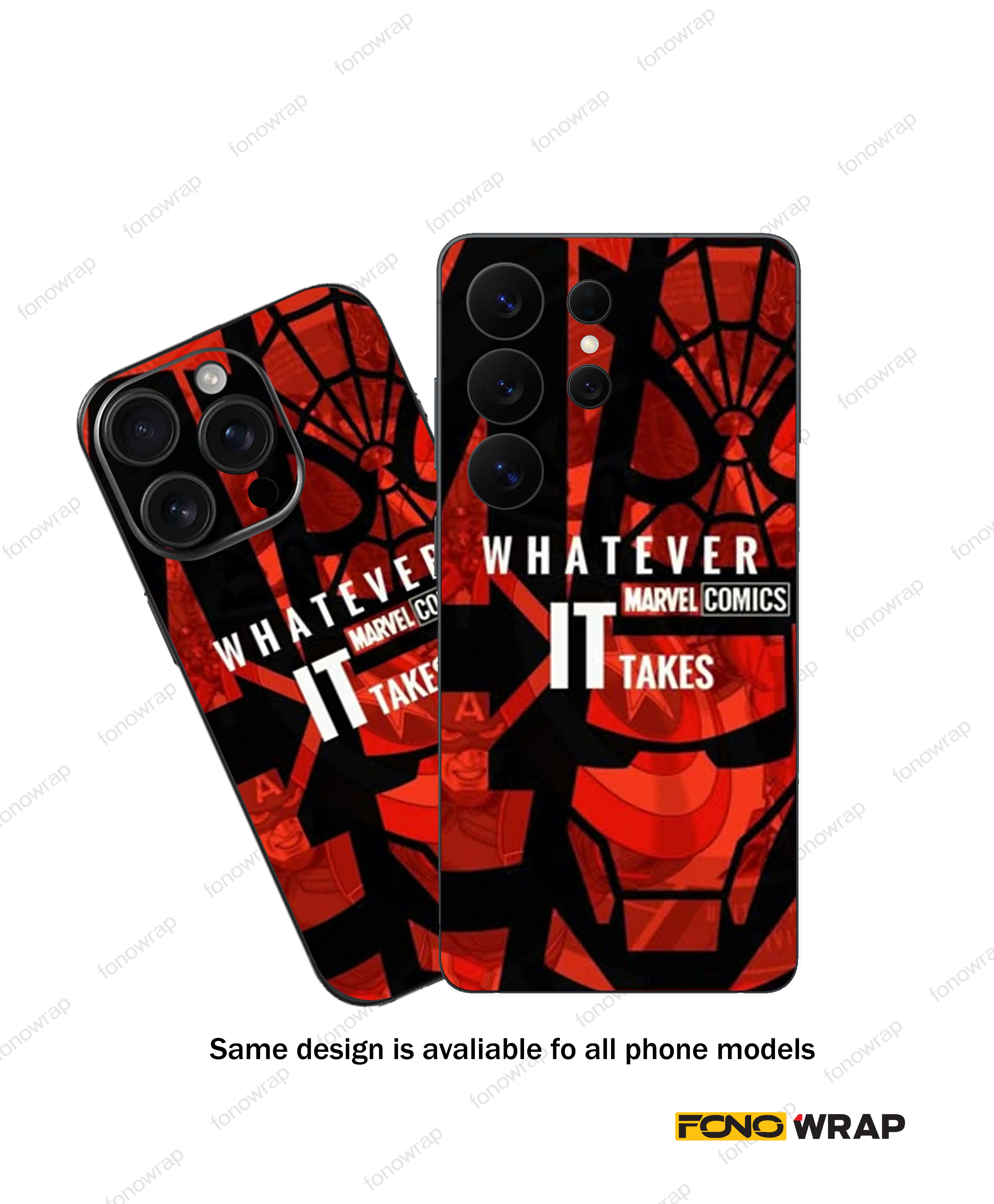 Marvel Comics 3D Embossed Mobile Skin