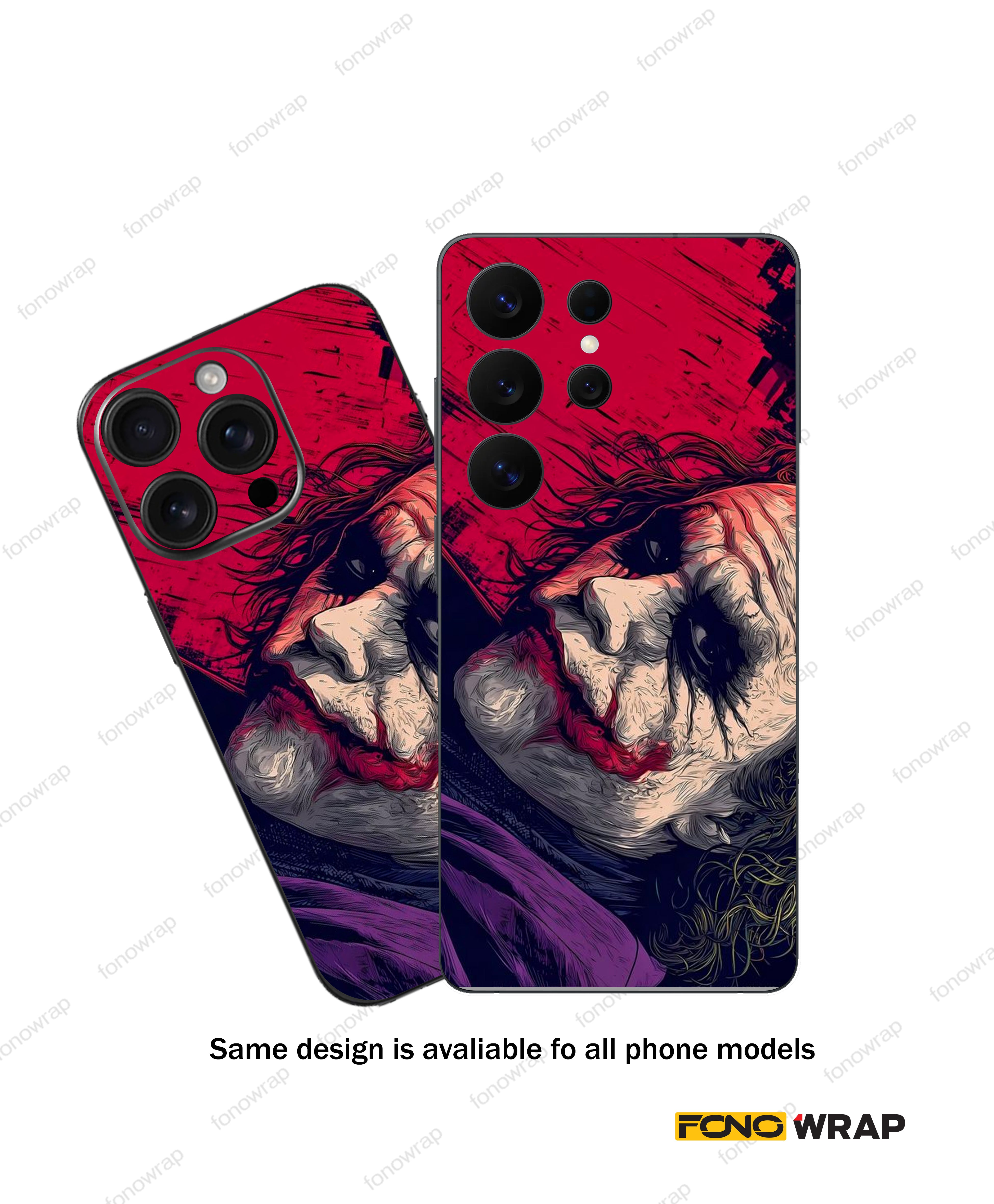 Jocker 3D Embossed Mobile Skin