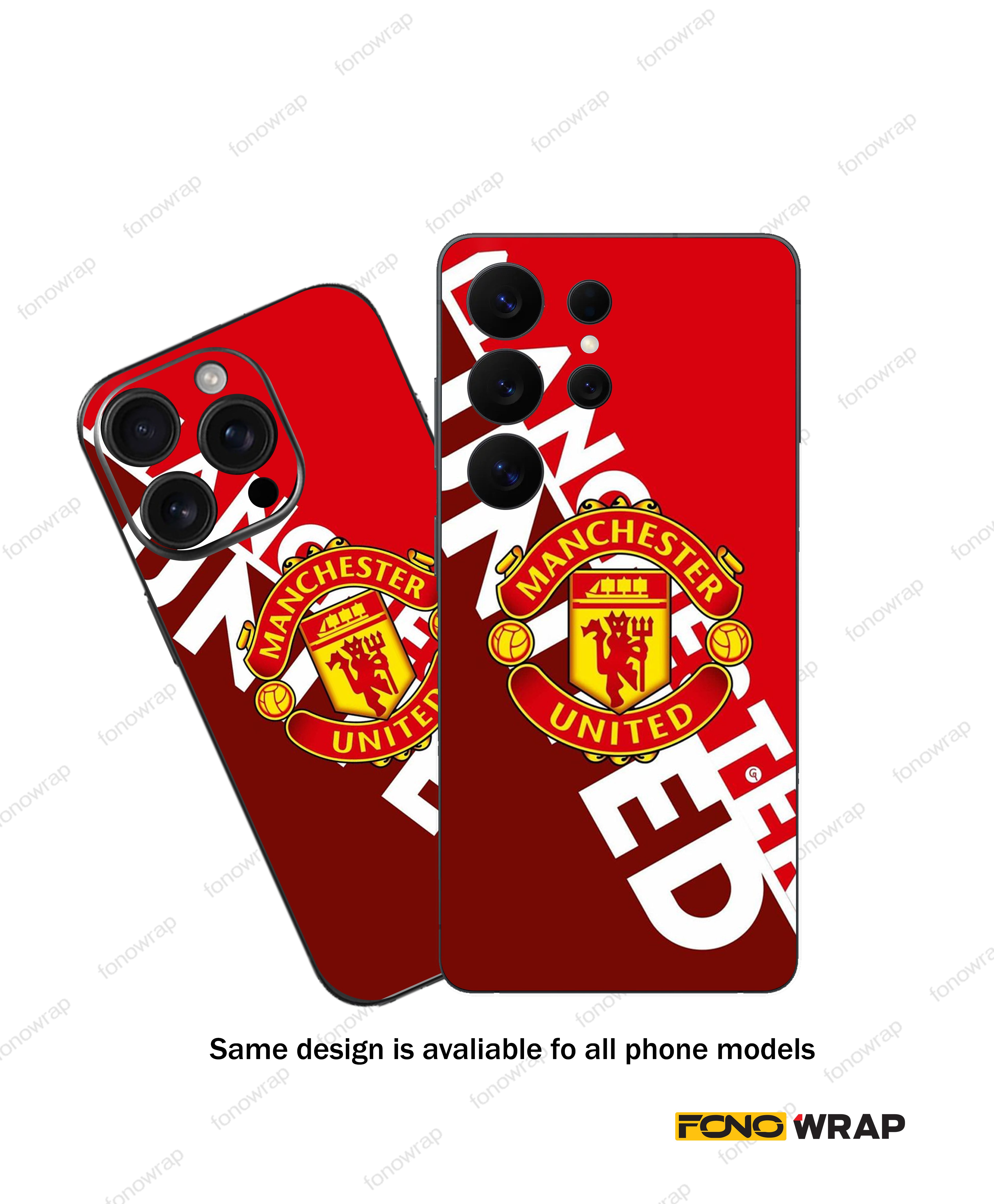Manchester 3D Embossed Mobile Skin