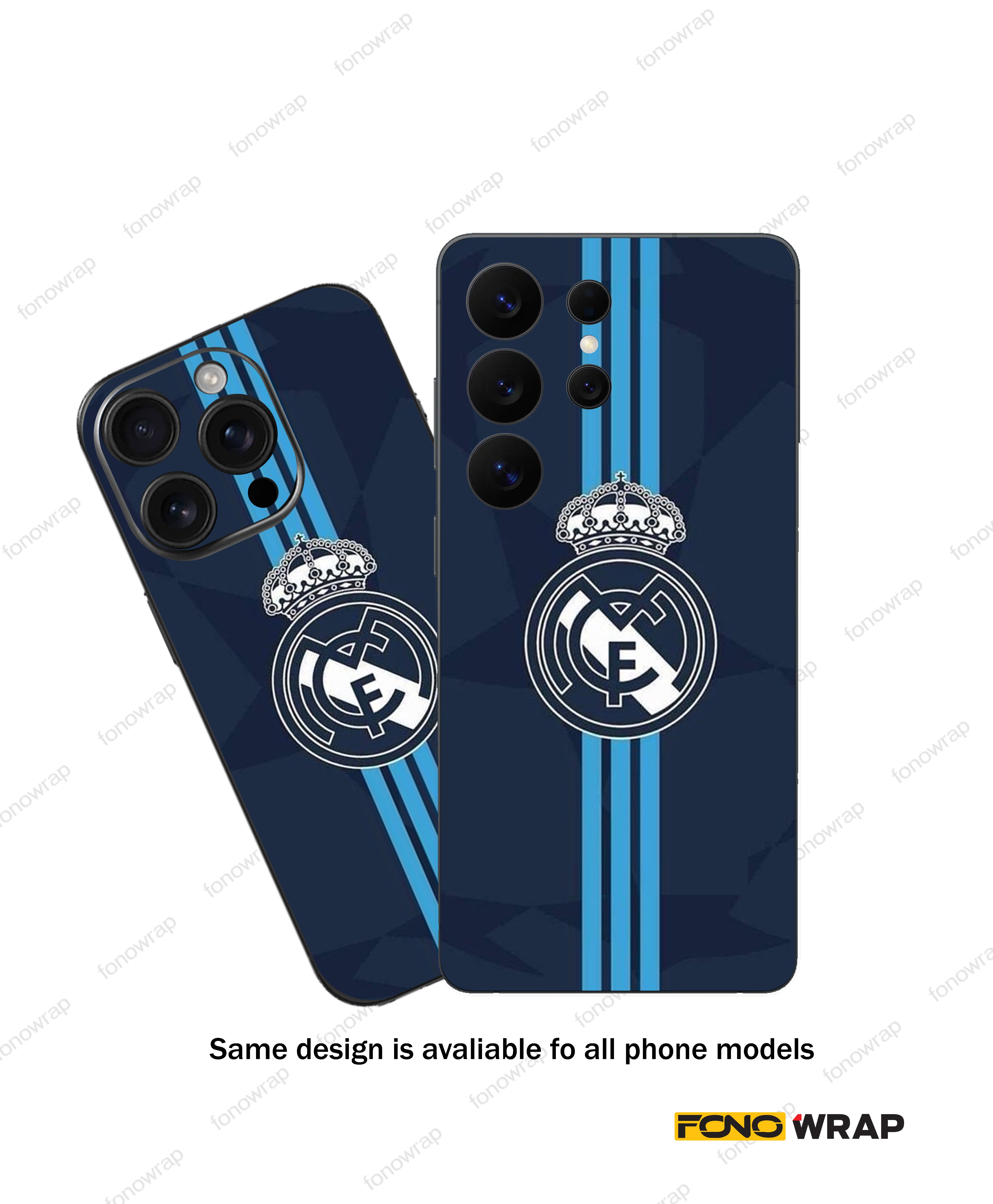 Real Madrid 3D Embossed Mobile Skin