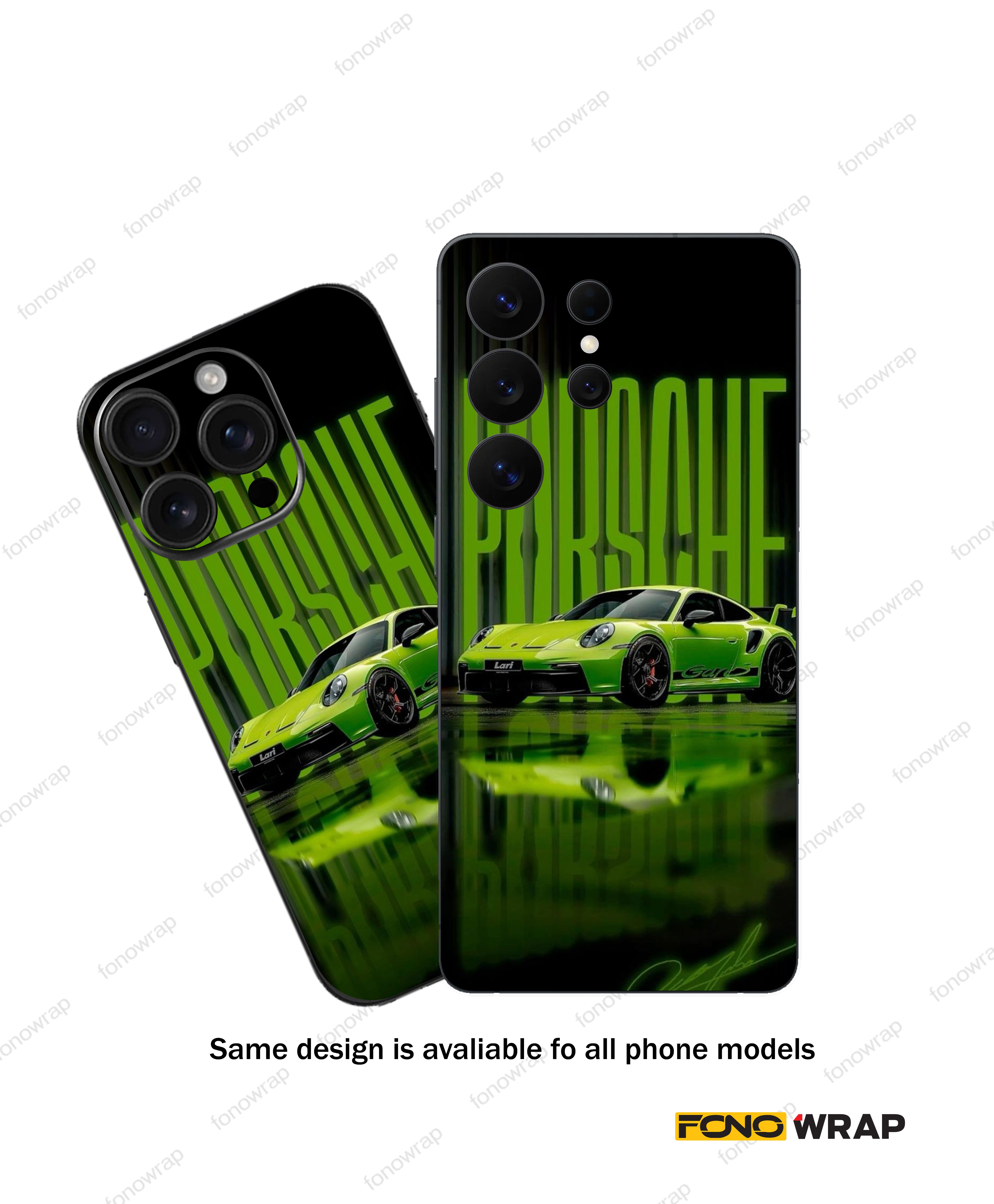Porsche GT3 3D Embossed Mobile Skin