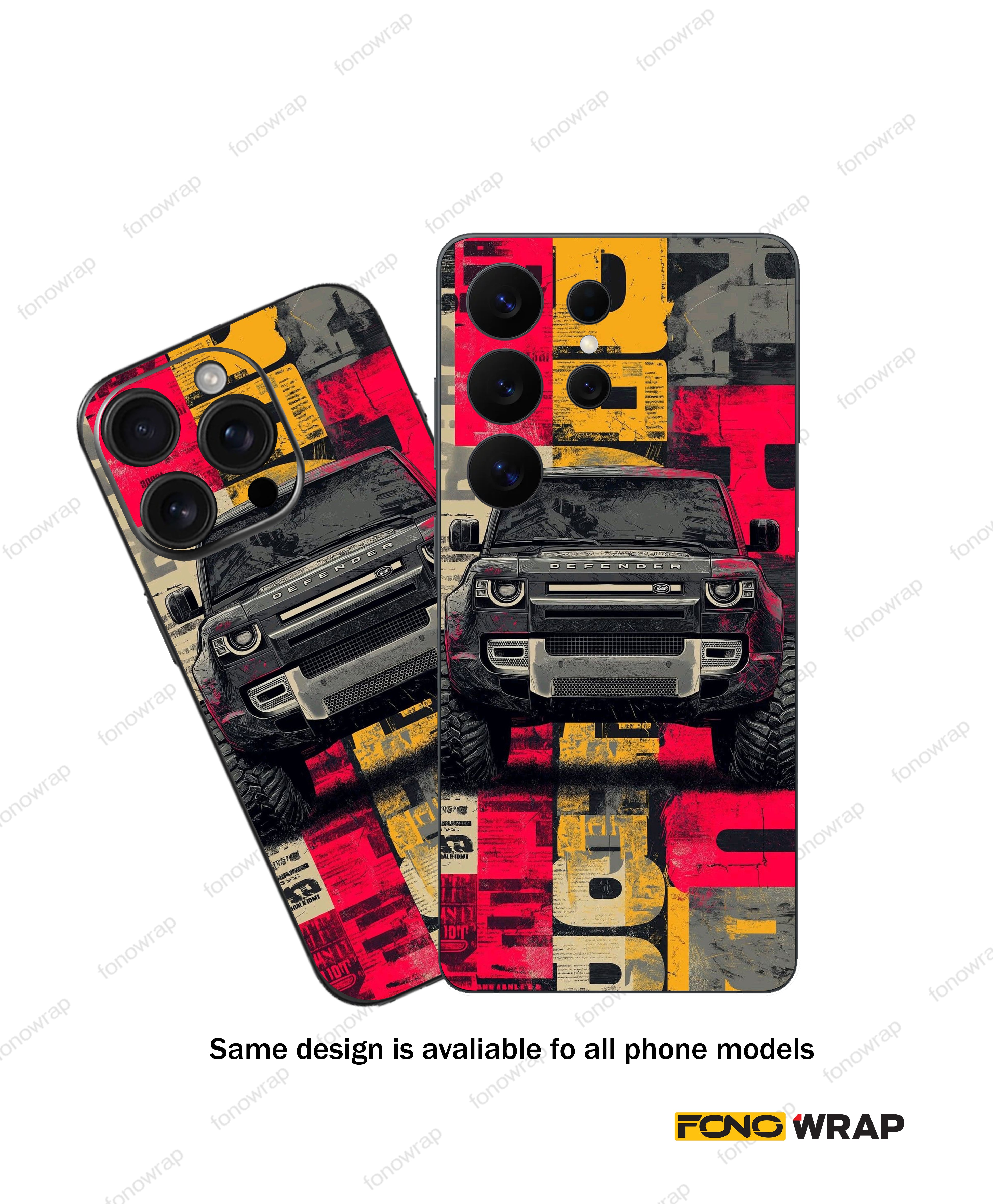 Defender 3D Embossed Mobile Skin