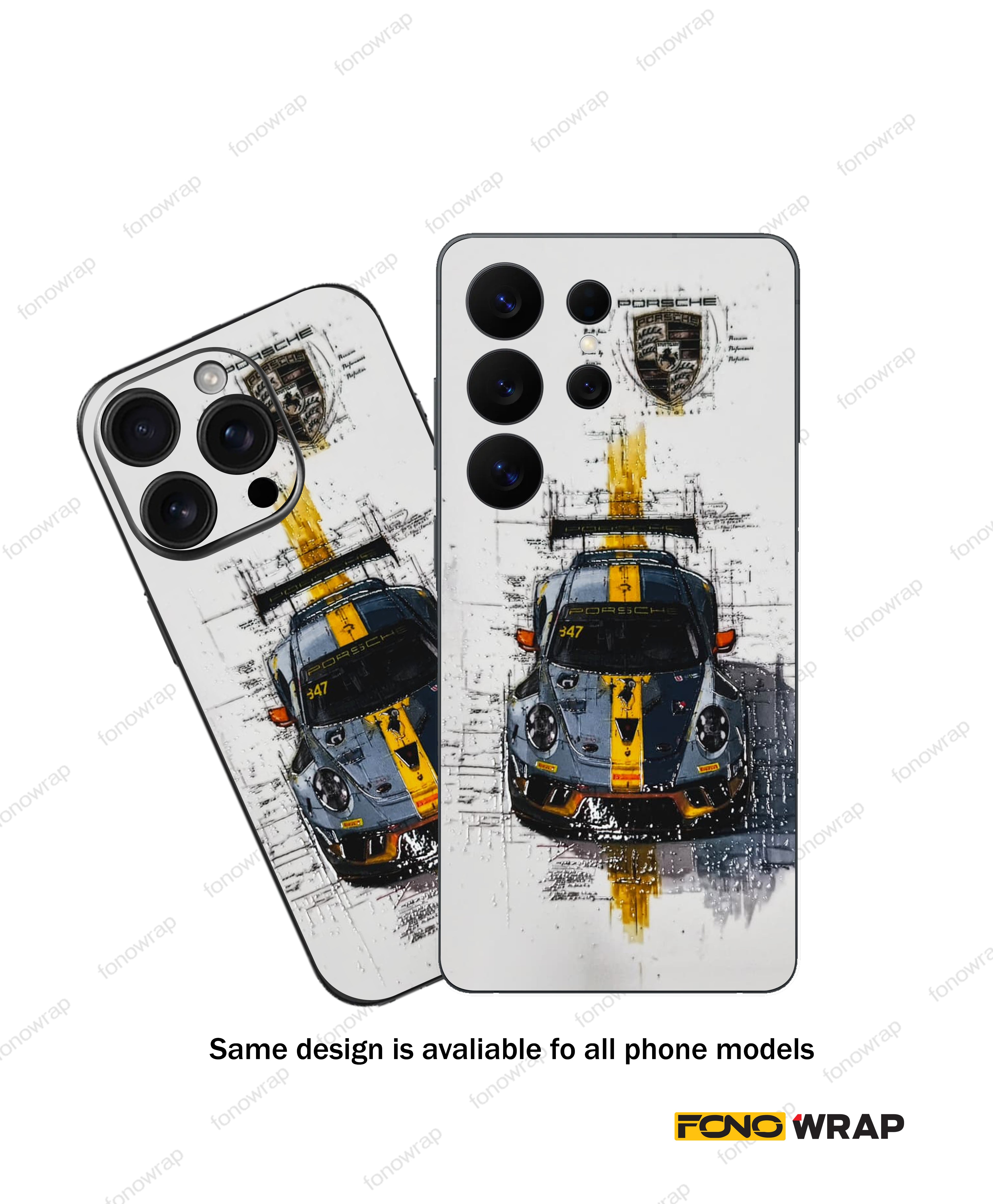 GT3 RS 3D Embossed Mobile Skin