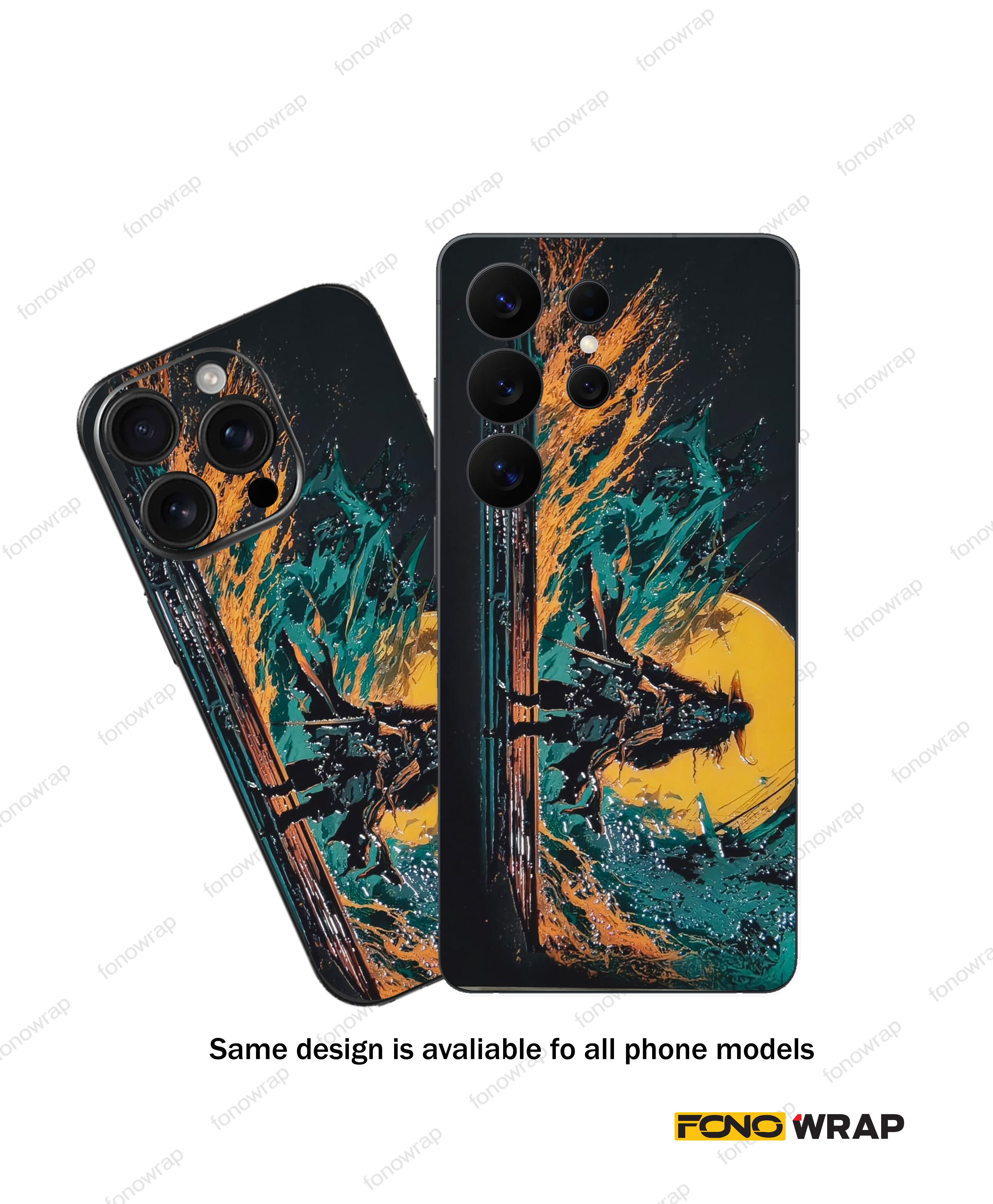 Rawyaldeep 3D Embossed Mobile Skin