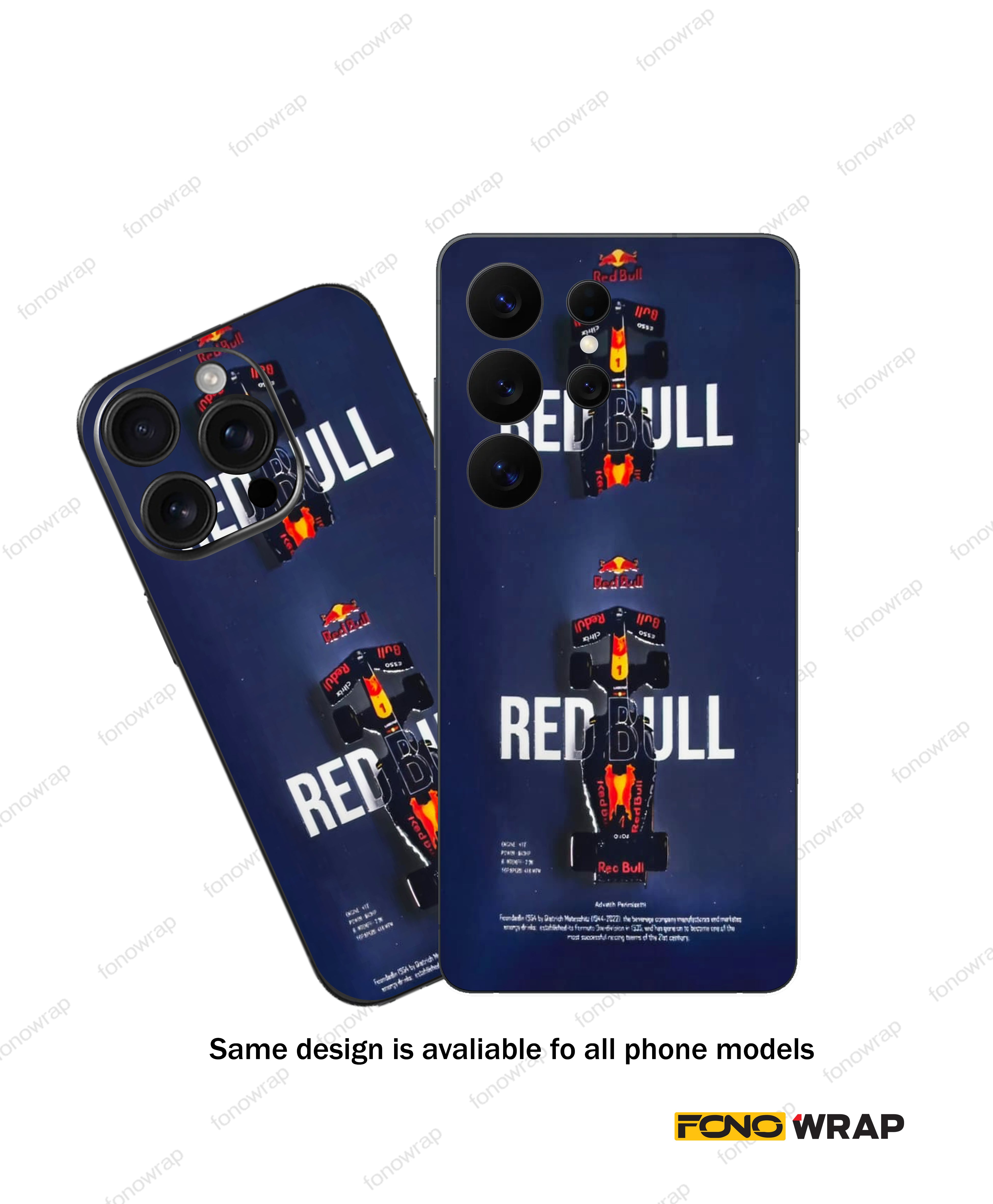 Red Bull 3D Embossed Mobile Skin