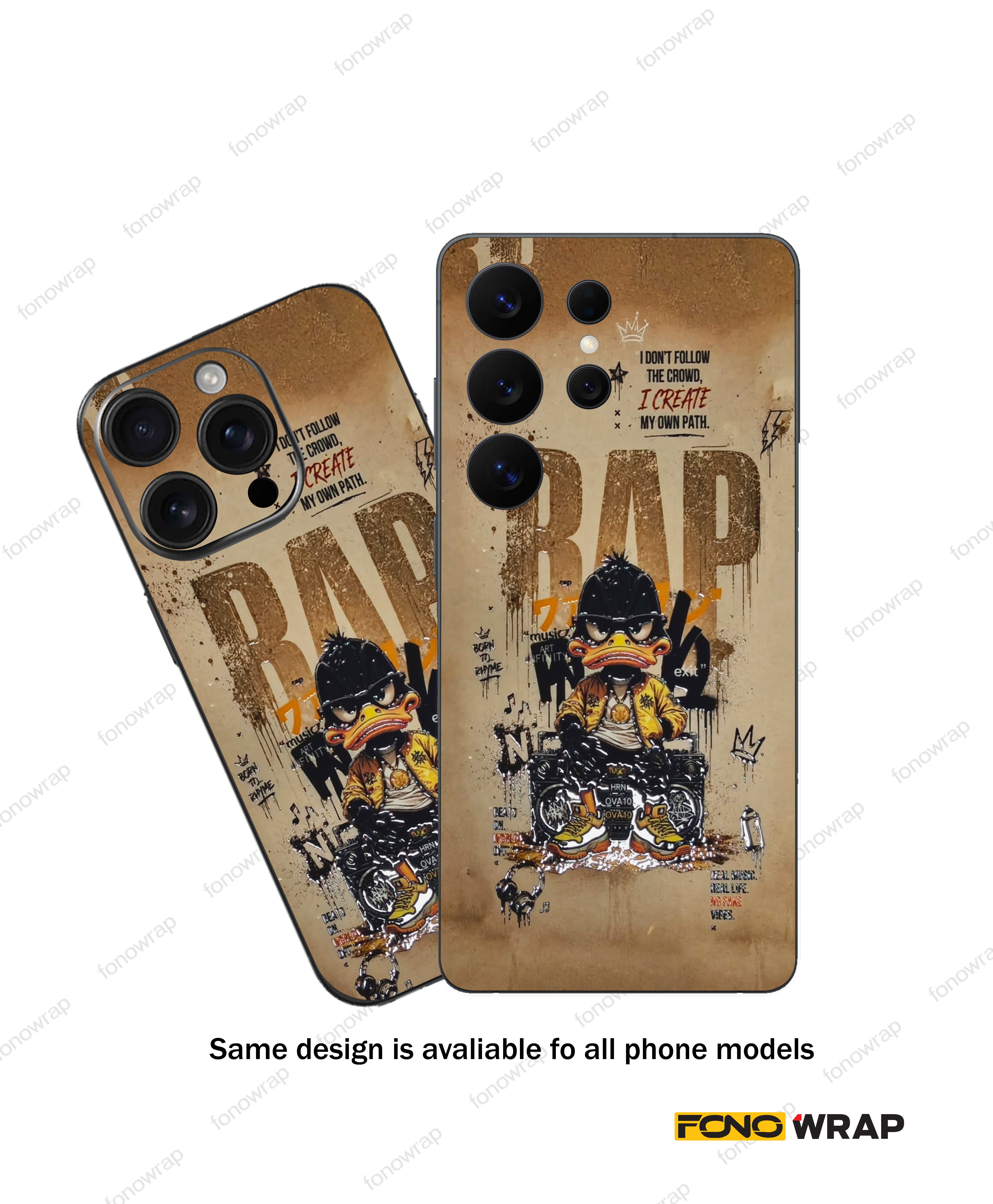 RAP 3D Embossed Mobile Skin