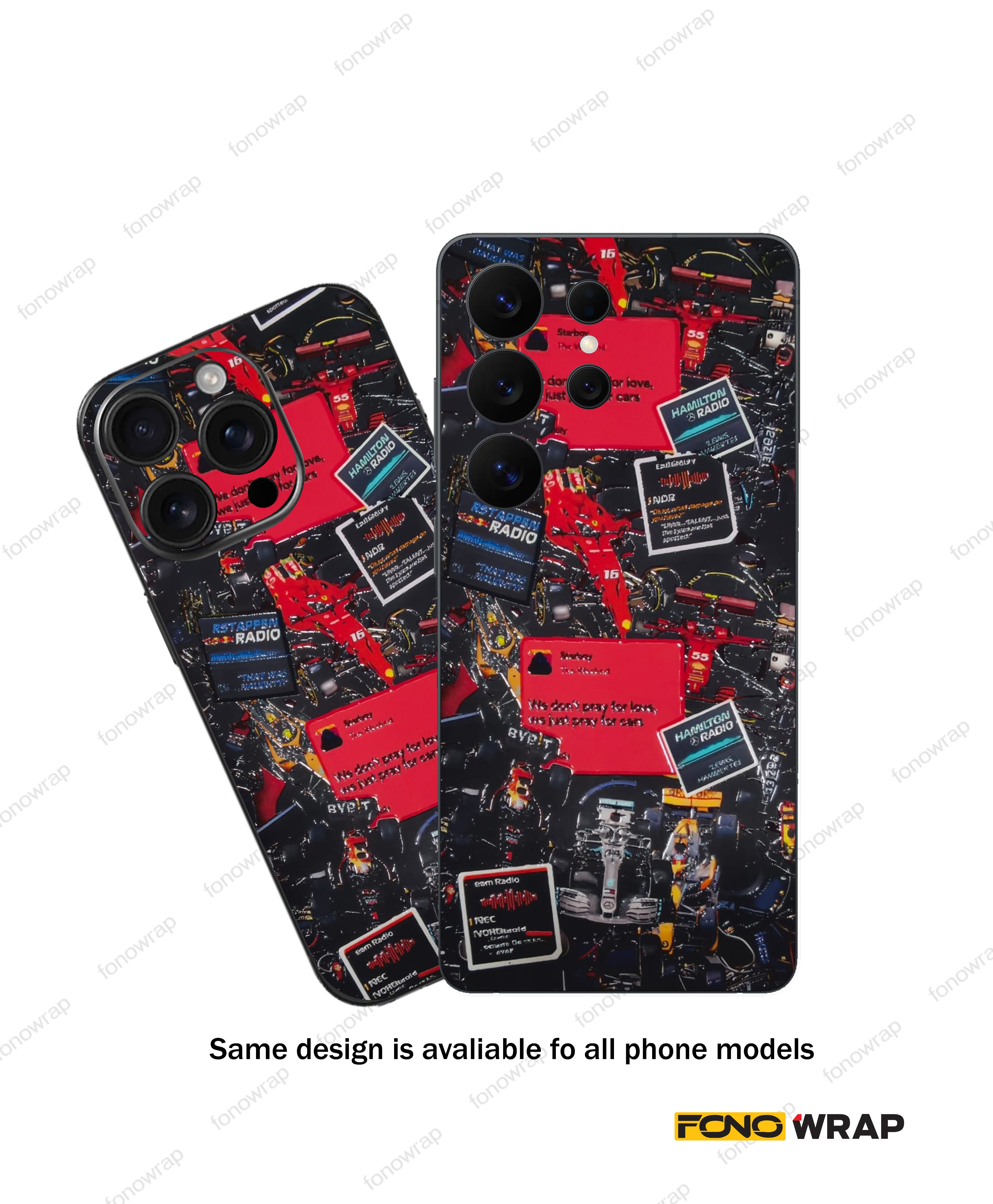 Abstract Tech 3D Embossed Mobile Skin