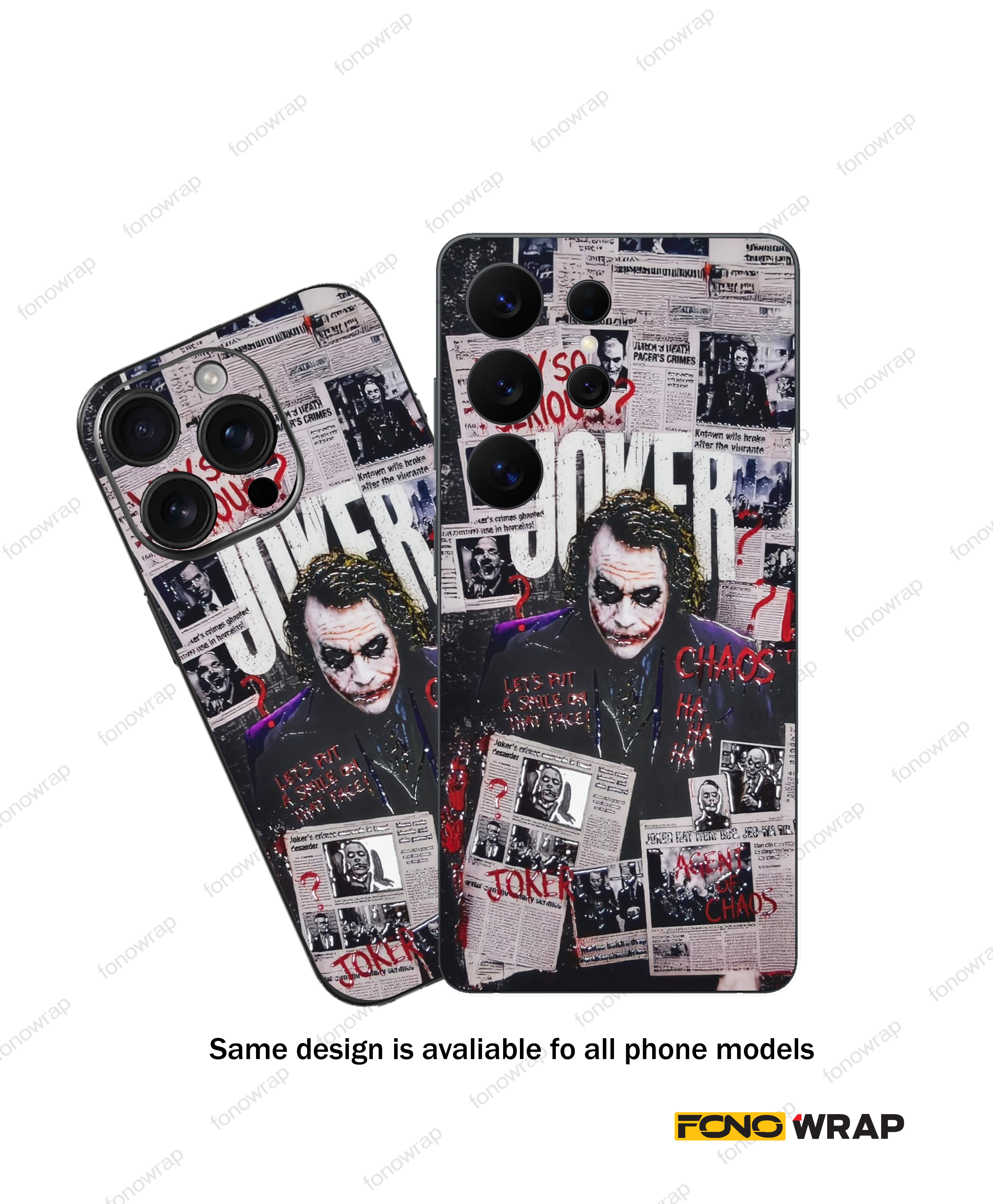Dark Knight 3D Embossed Mobile Skin