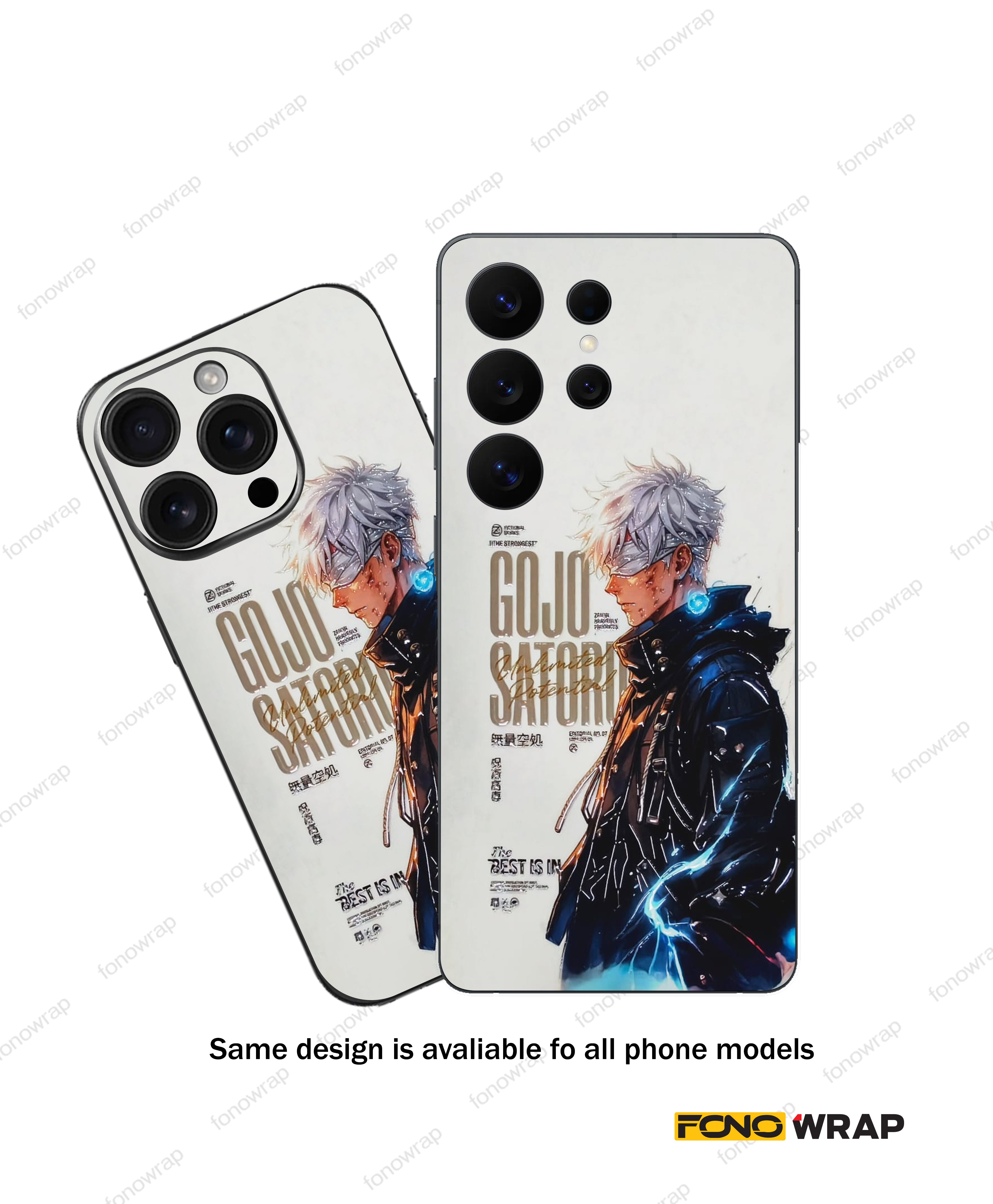 Gojo Satoru 3D Embossed Mobile Skin