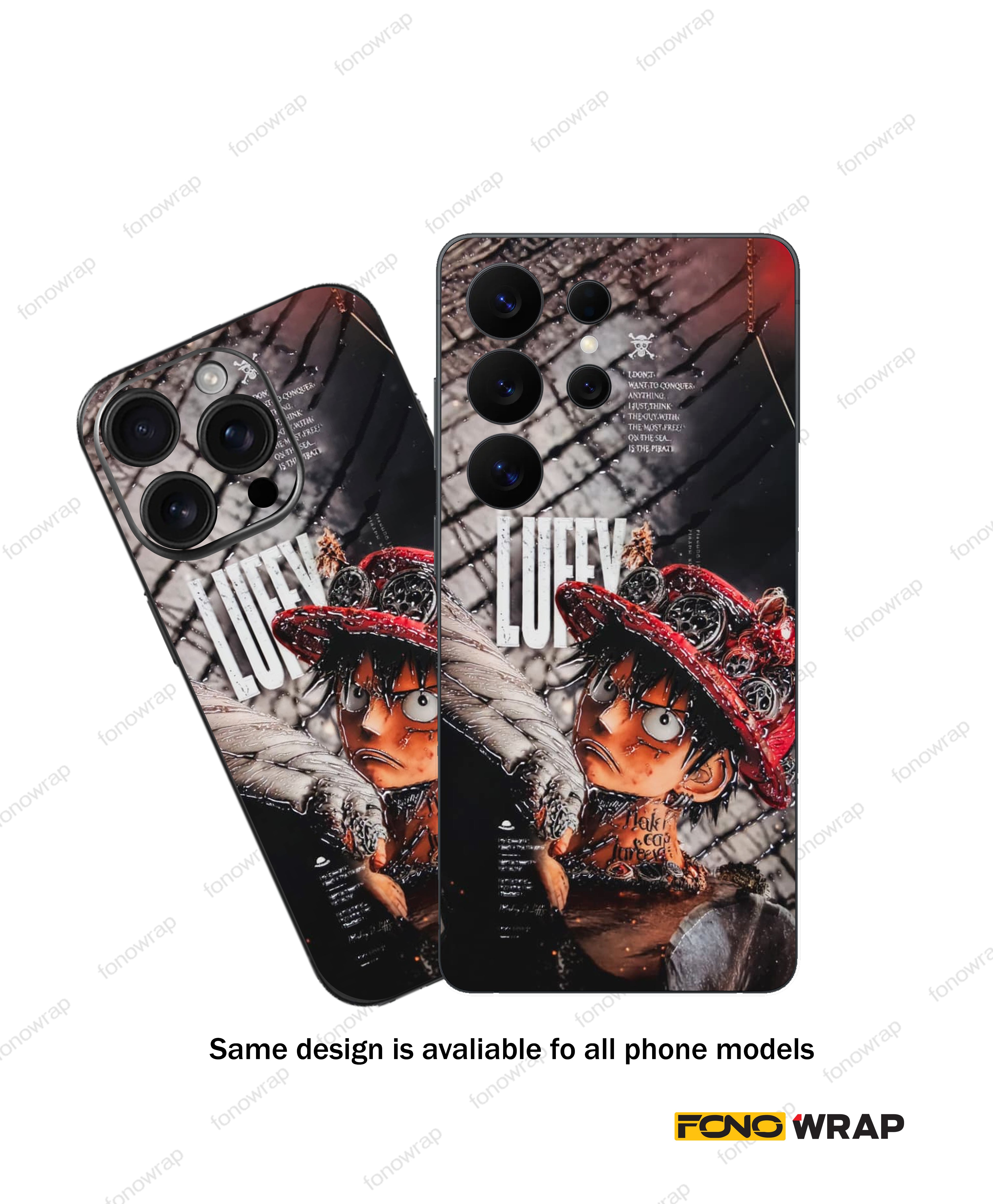 Luffy 3D Embossed Mobile Skin