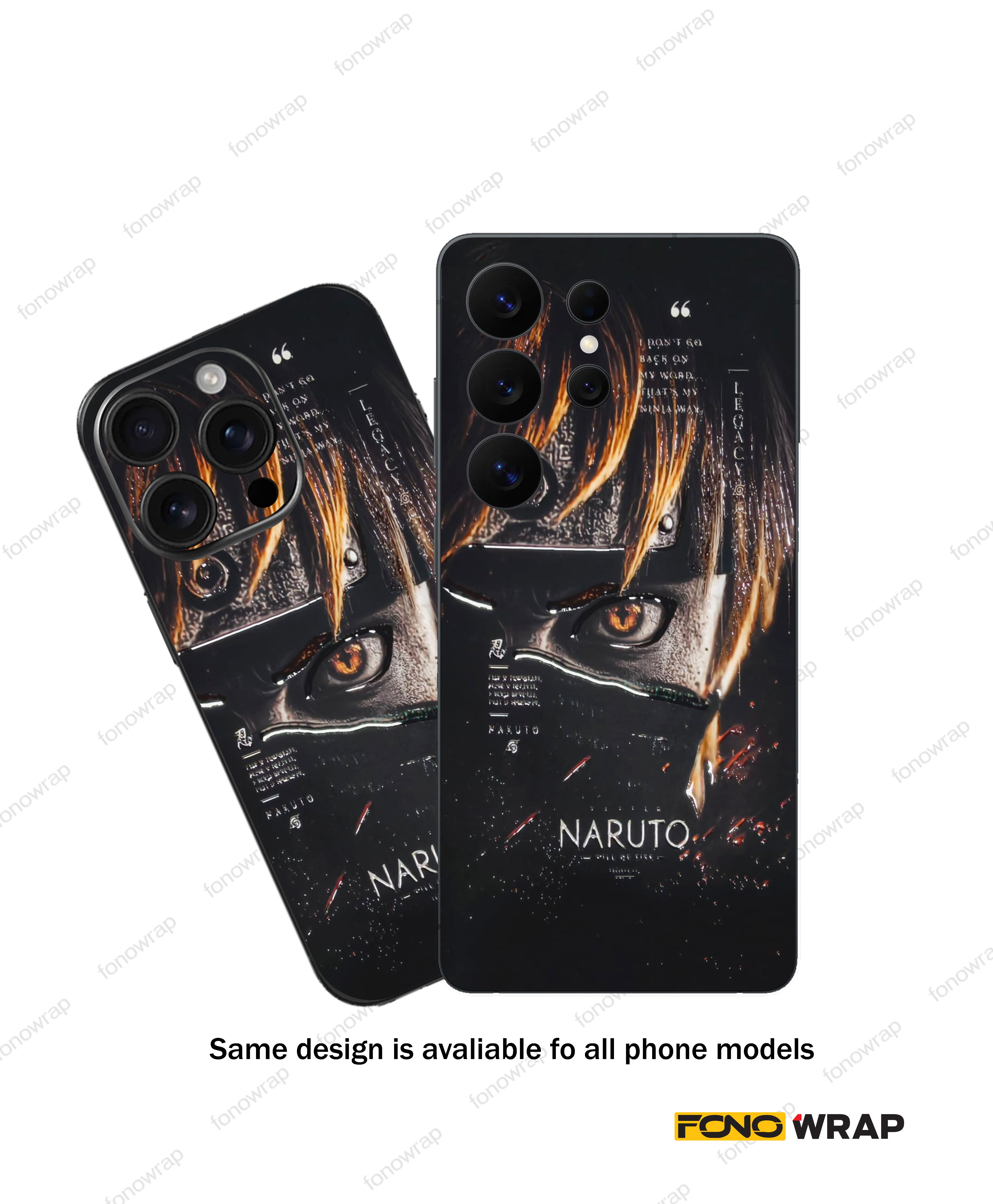 Naruto 3D Embossed Mobile Skin