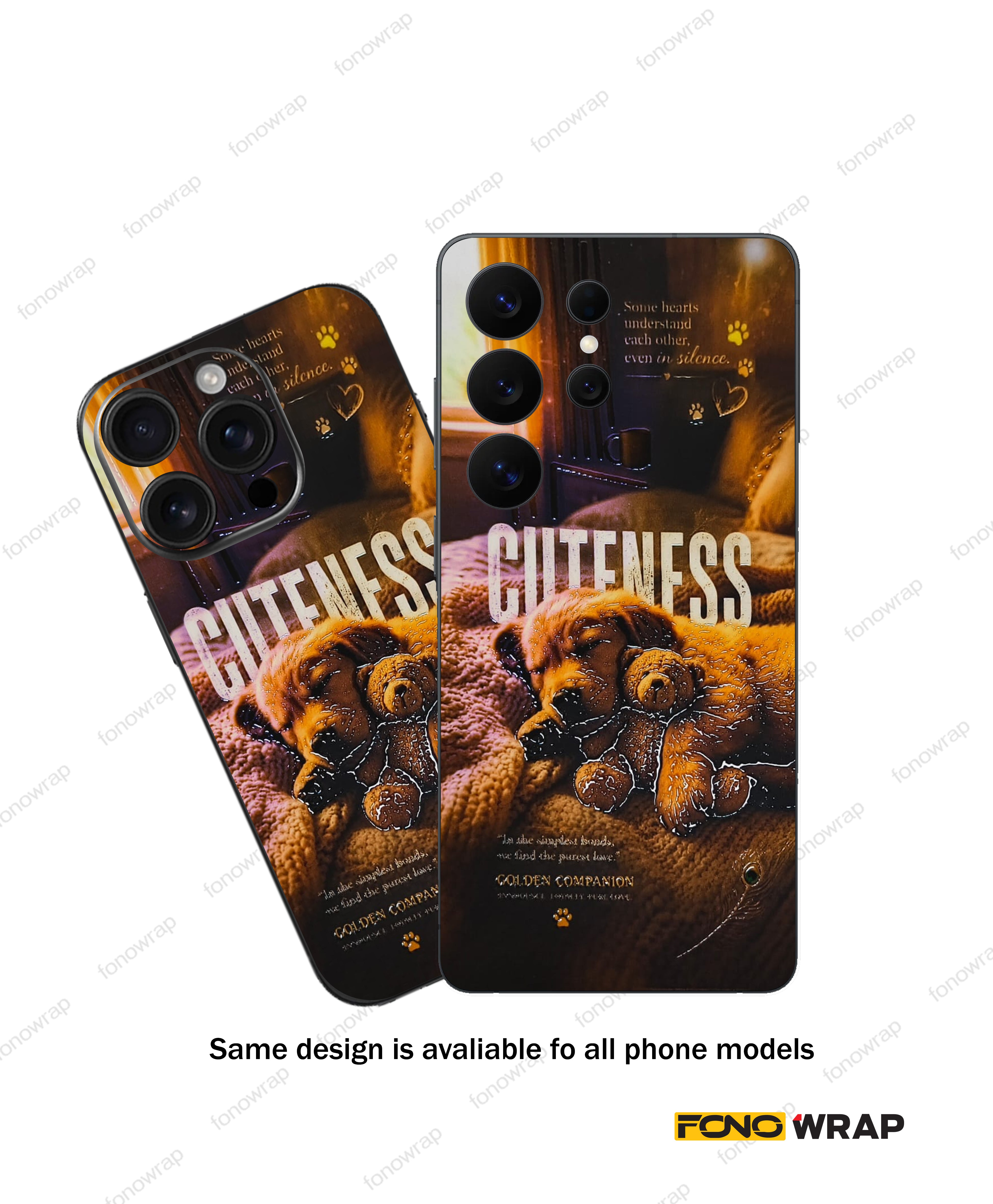 Cuteness 3D Embossed Mobile Skin