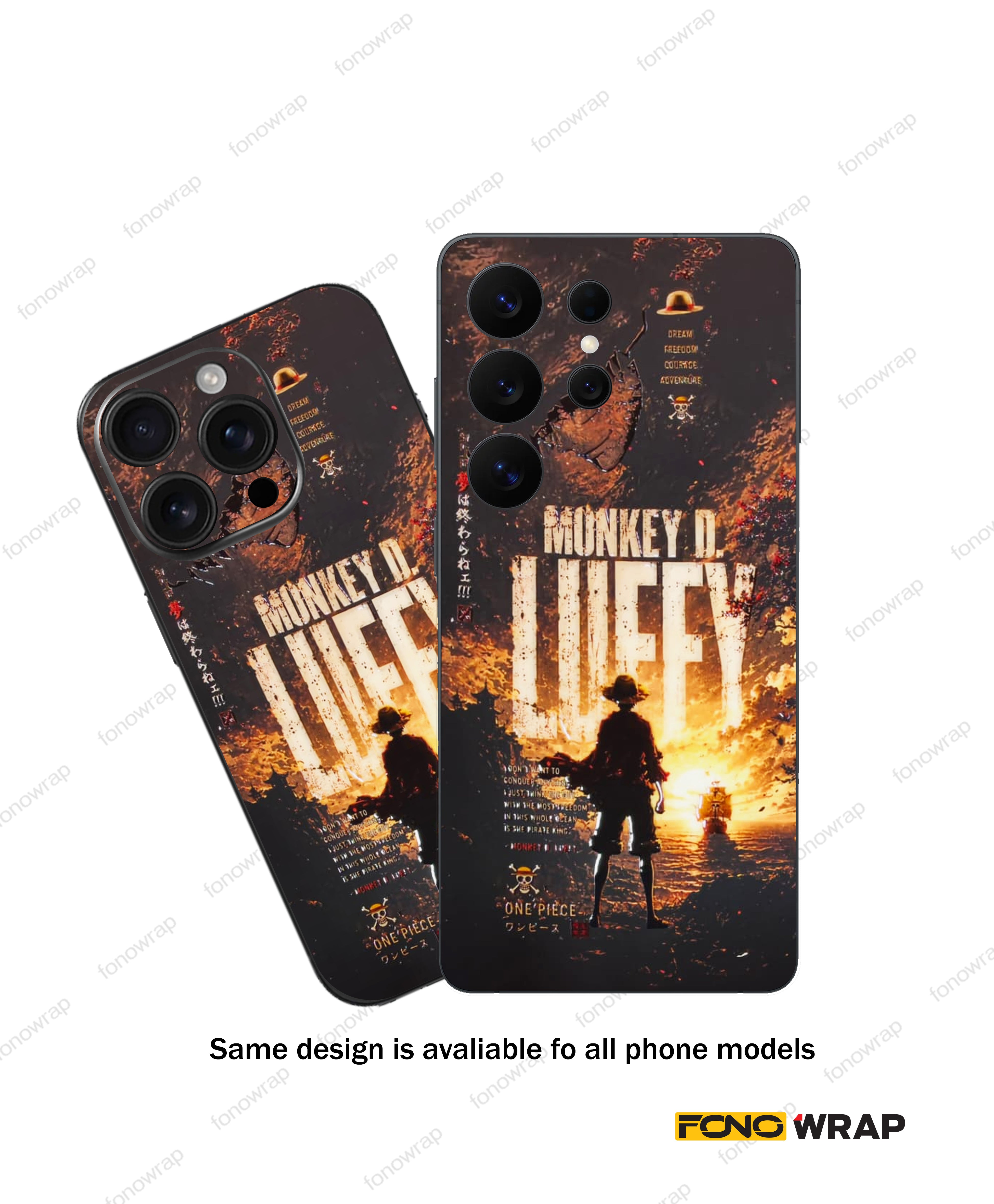 LUFFY 3D Embossed Mobile Skin