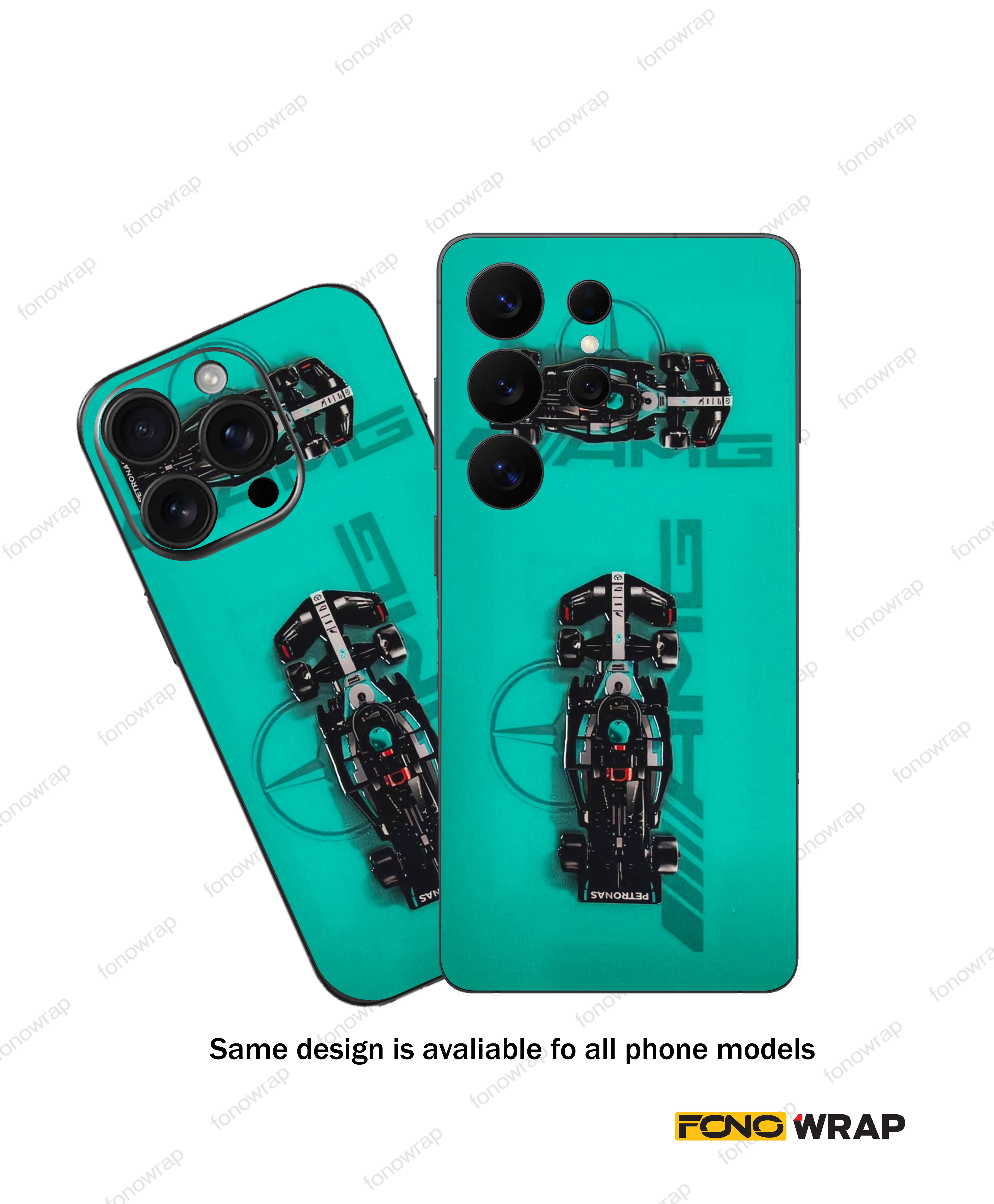 AMG Petronas 3D Embossed Mobile Skin