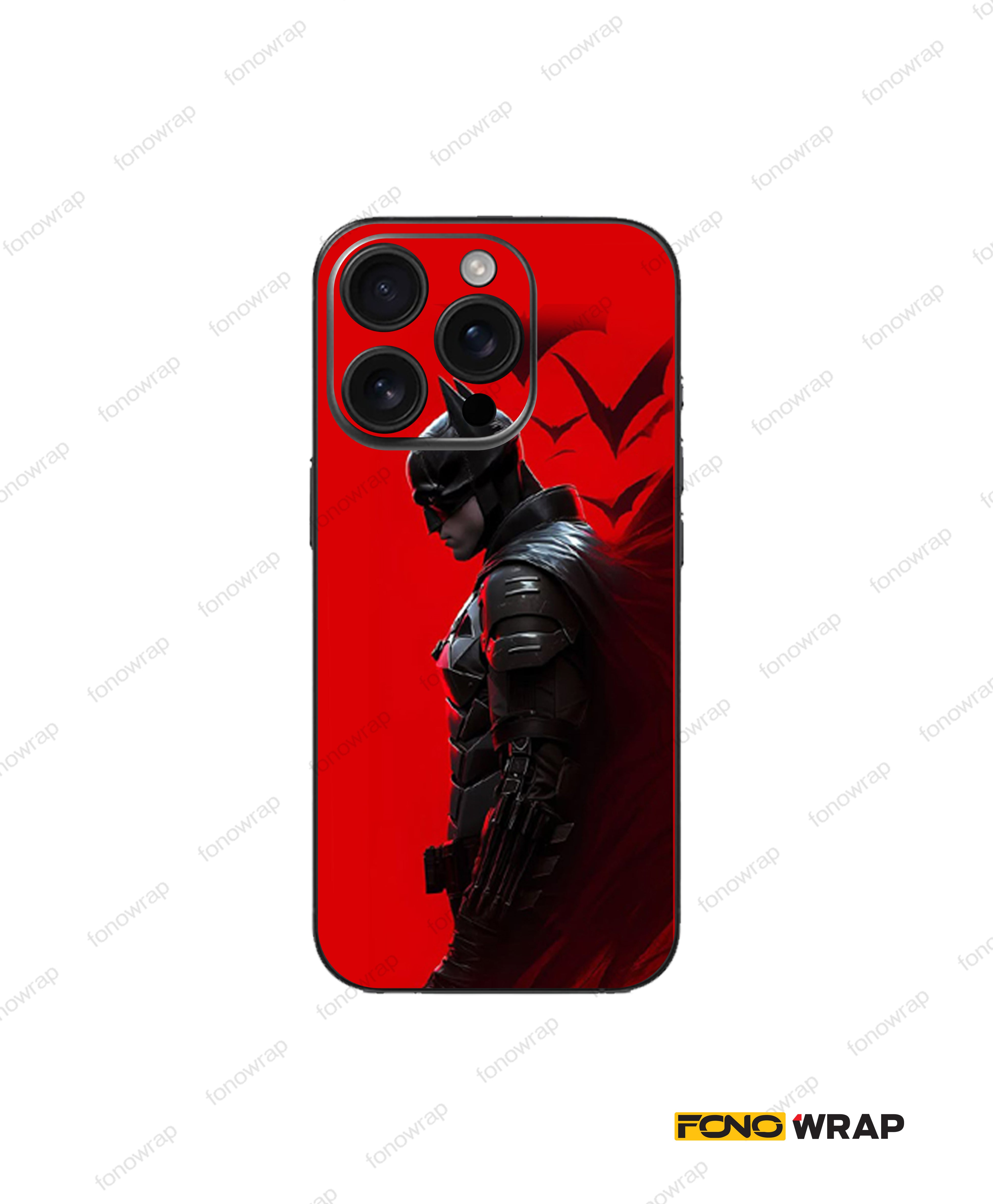 The Black Warden 3D Embossed Mobile Skin