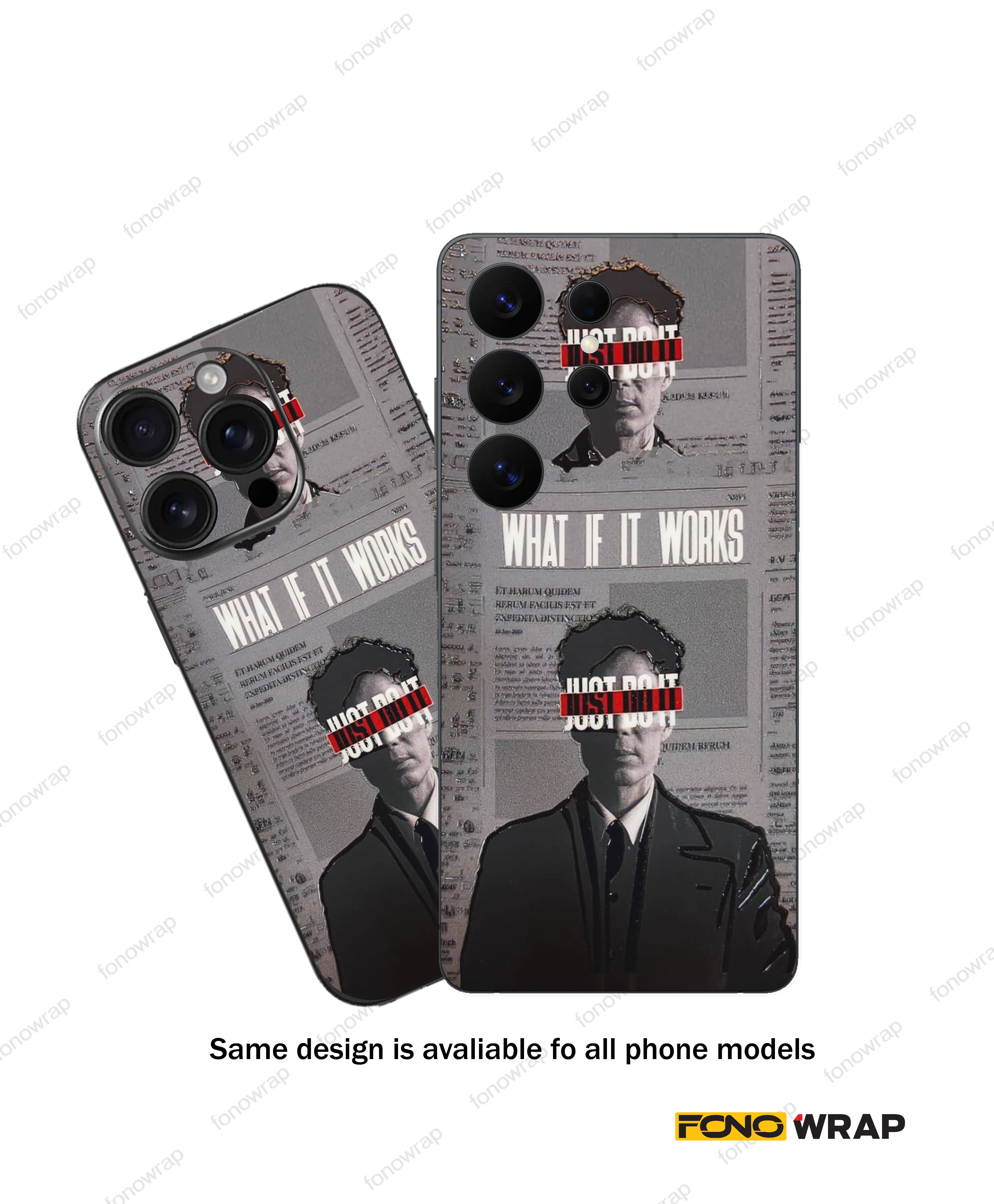 Cillian Murphy  3D Embossed Mobile Skin