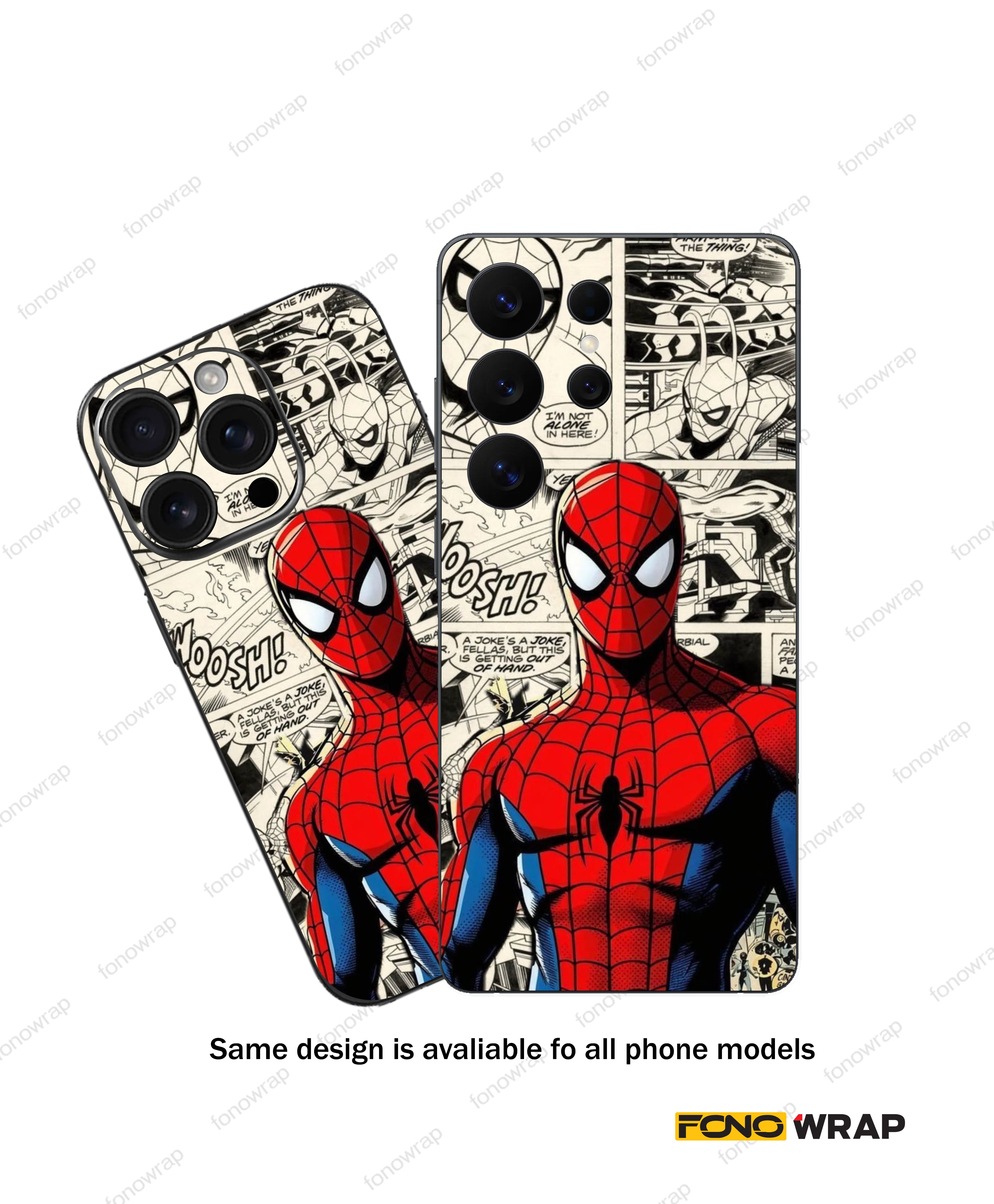 Spiderman 3D Embossed Mobile Skin