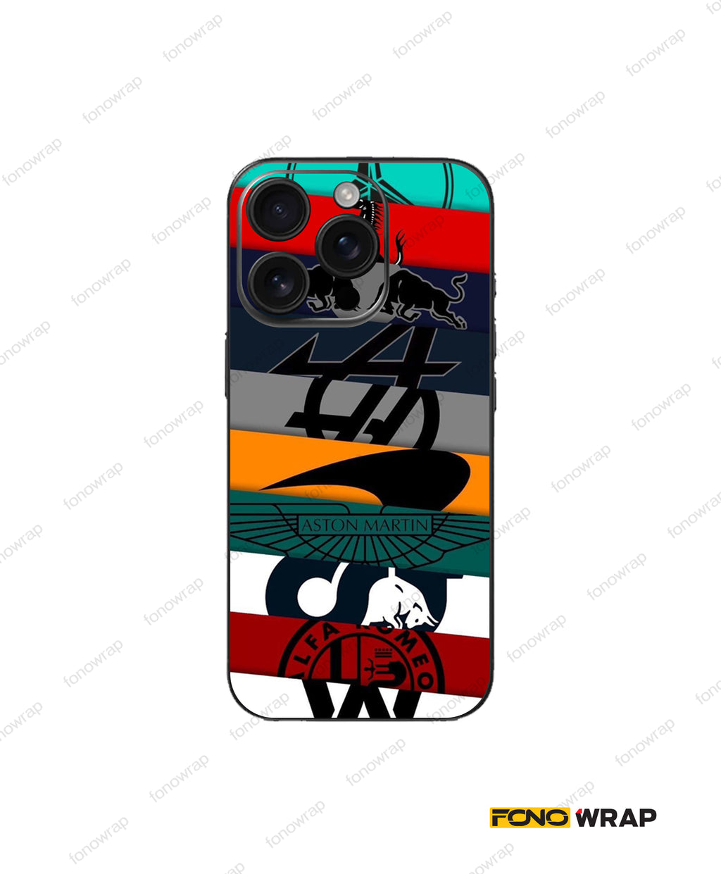 Automotive Brands Embossed Mobile Skin