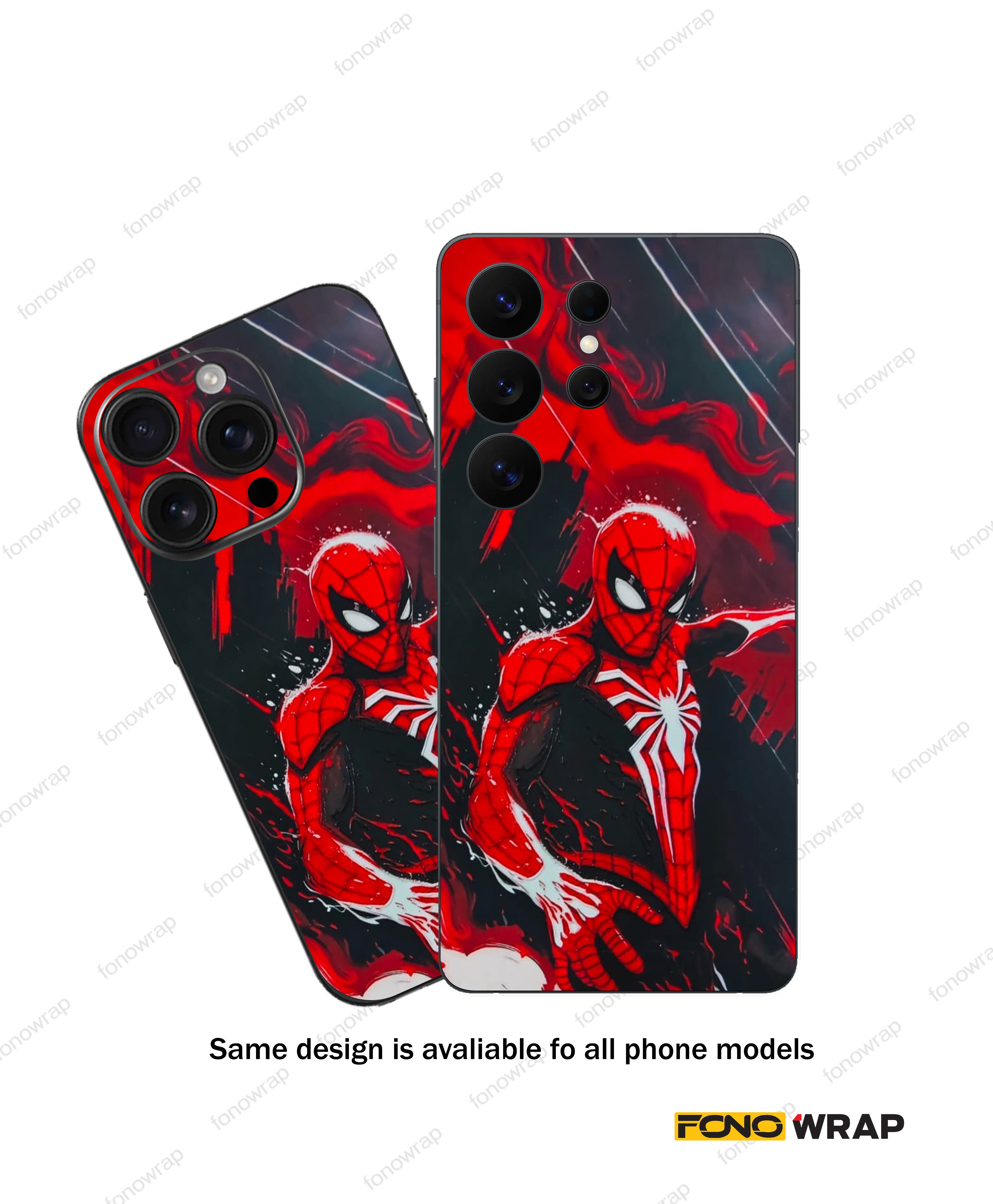 Spiderman01 3D Embossed Mobile Skin