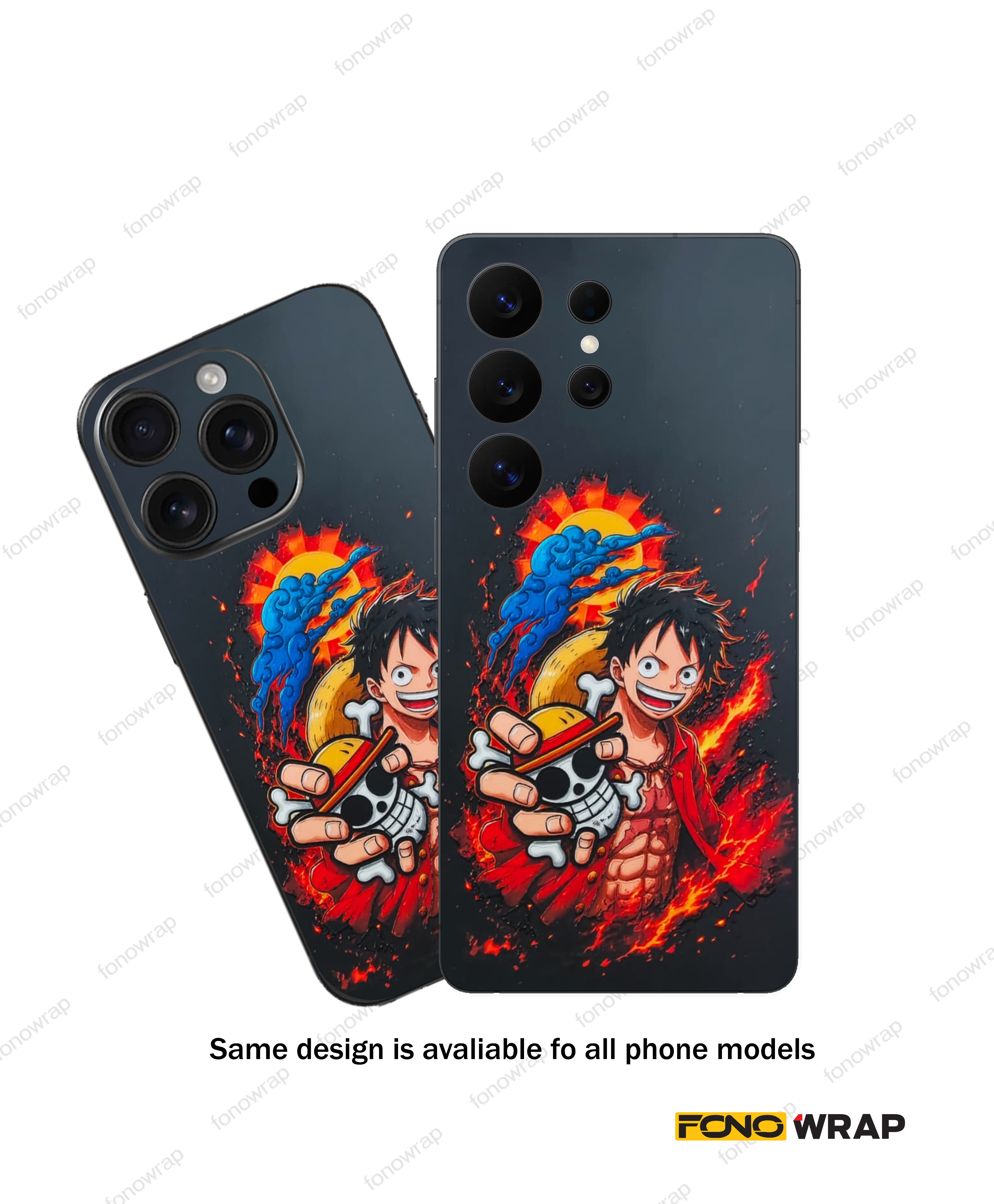 Luffy 3D Embossed Mobile Skin