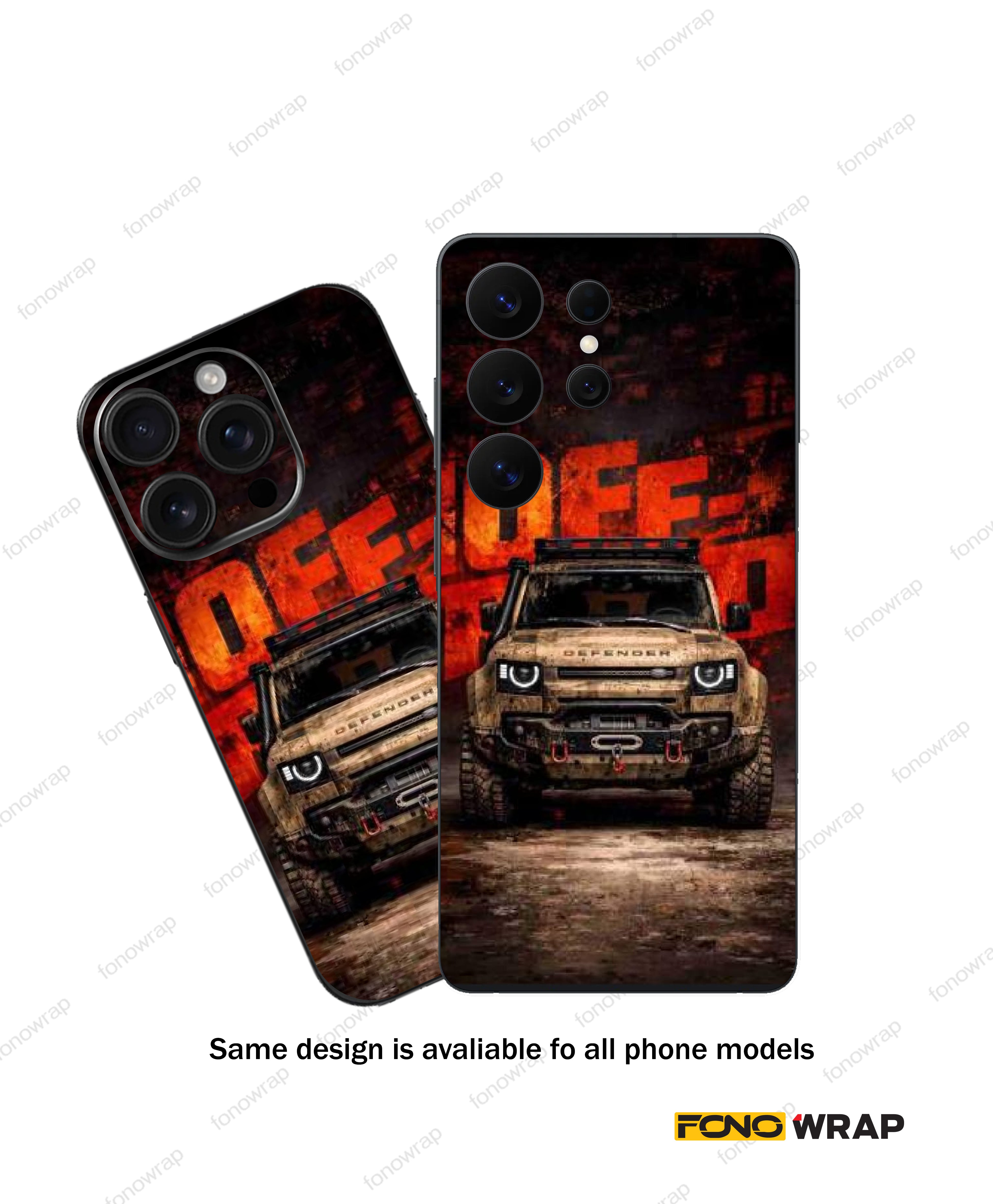 Defender Embossed Mobile Skin