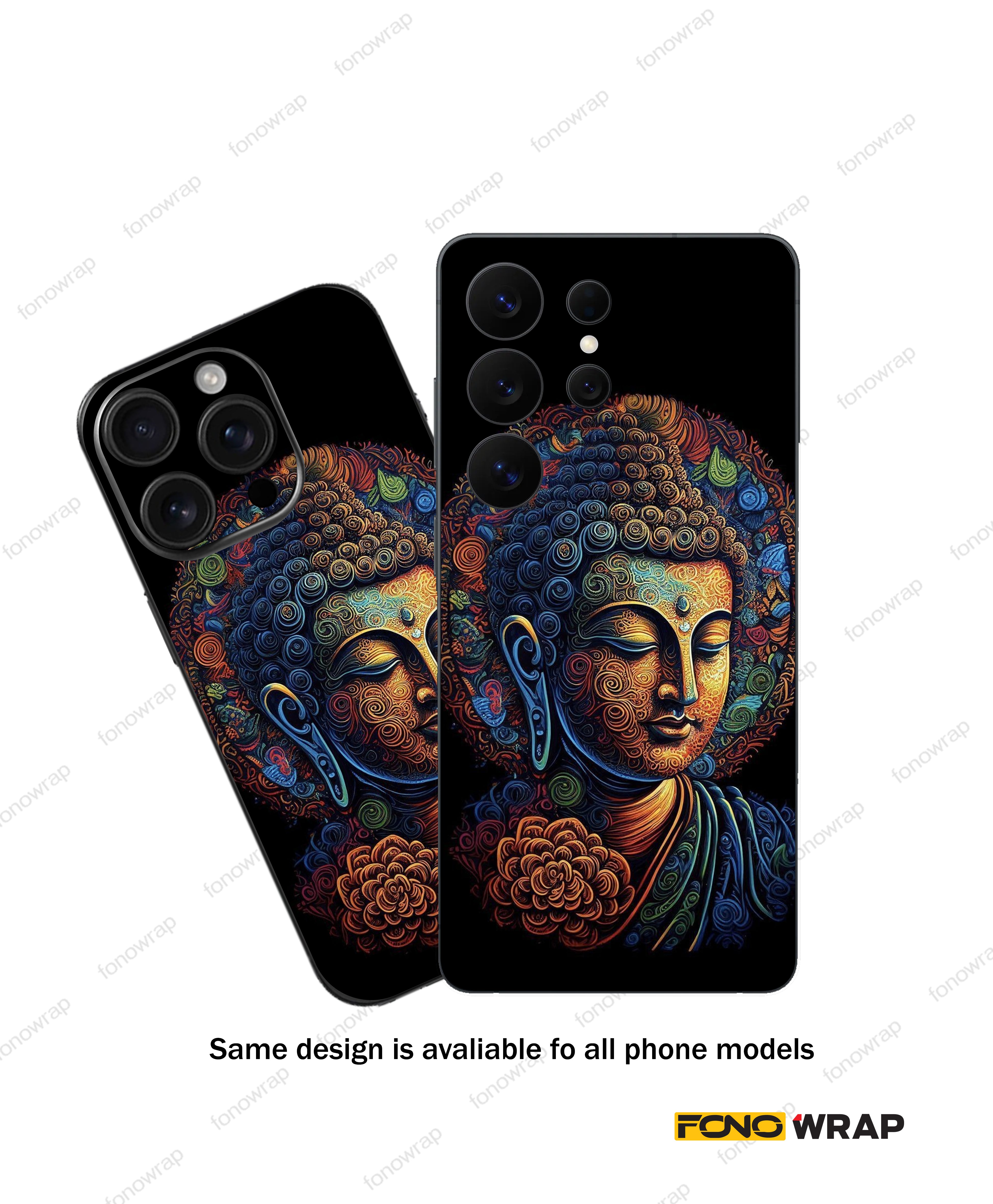 Buddha Embossed Mobile Skin