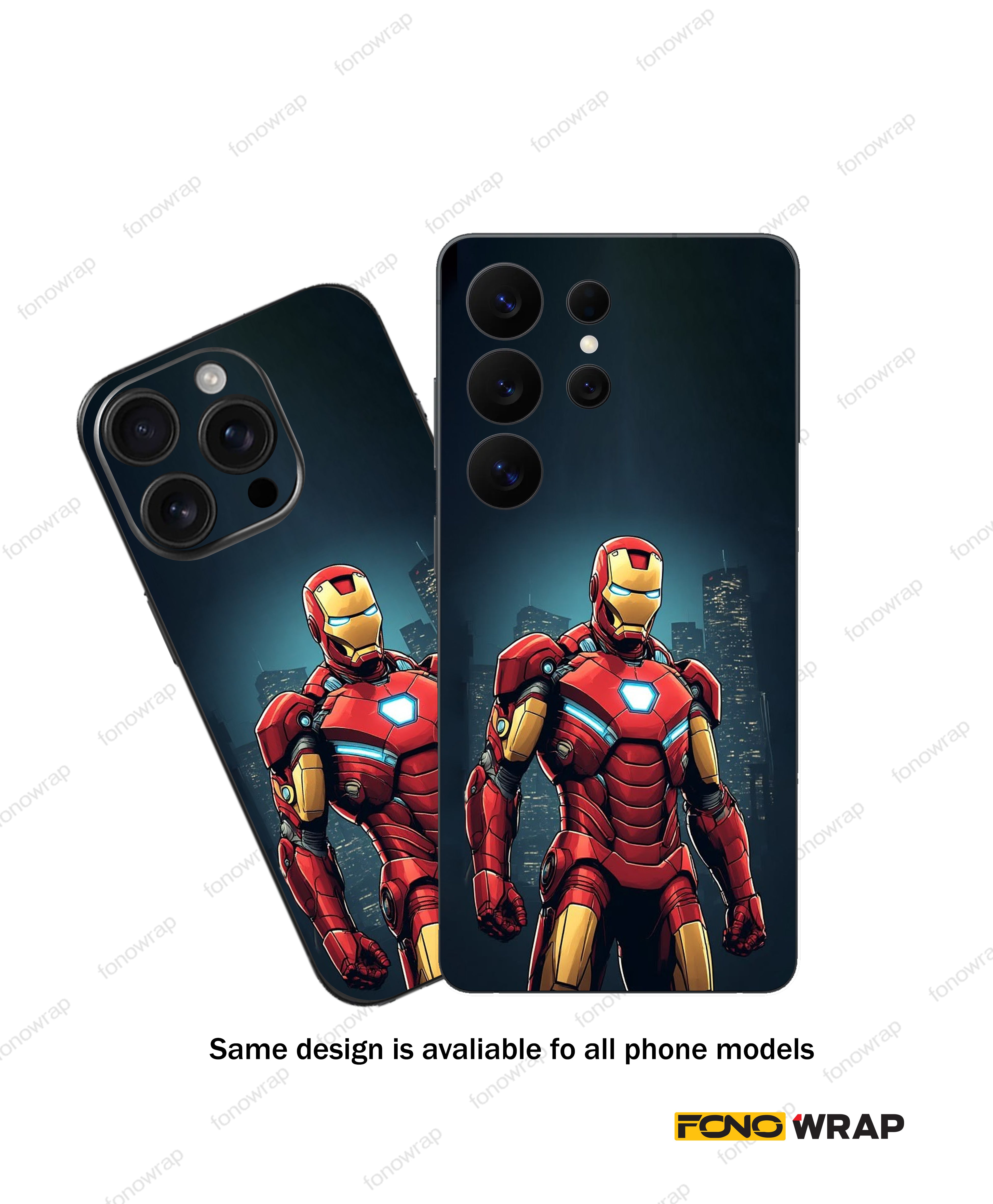 Iron Man 3D Embossed Mobile Skin