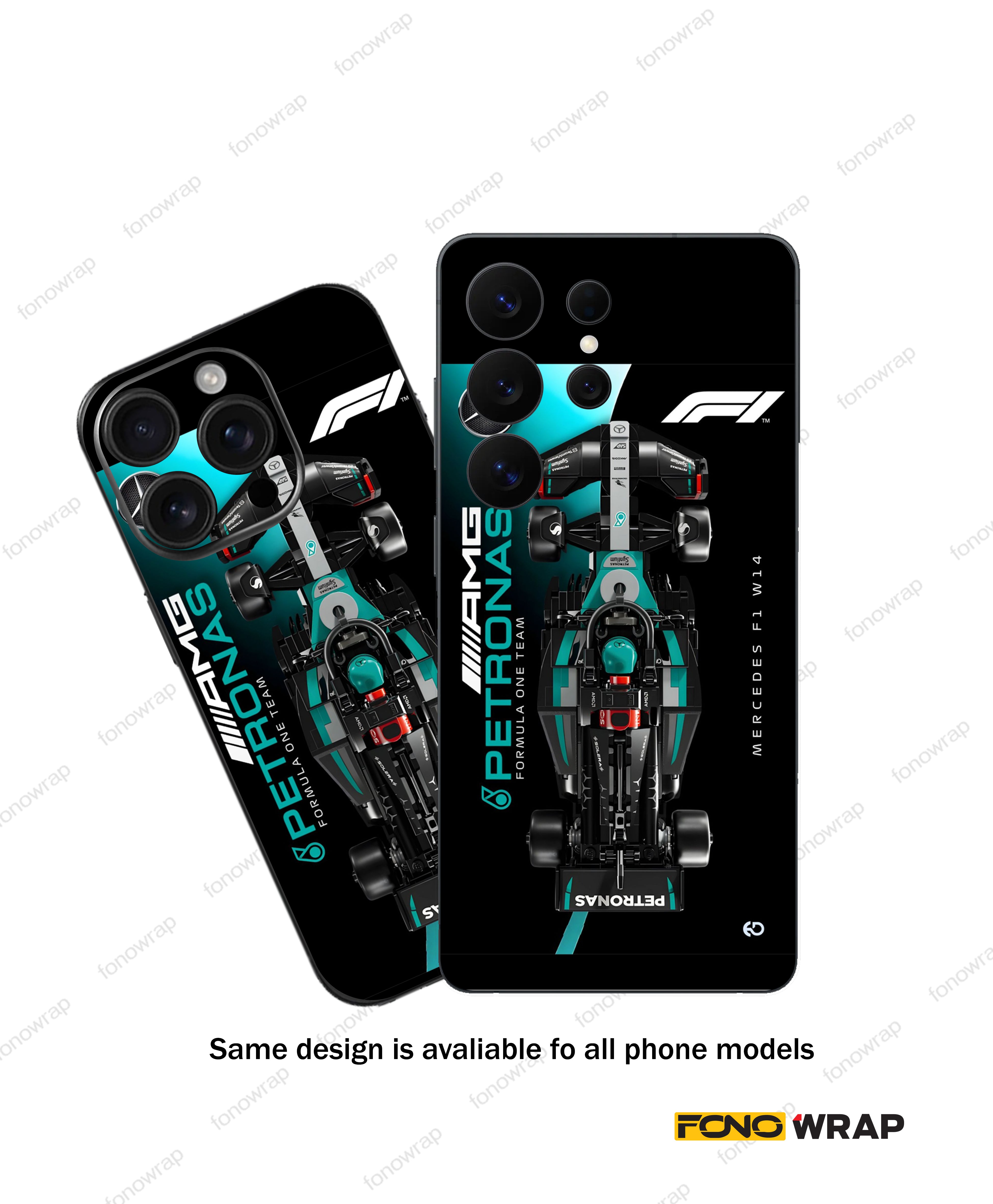 Formula 1 3D Embossed Mobile Skin