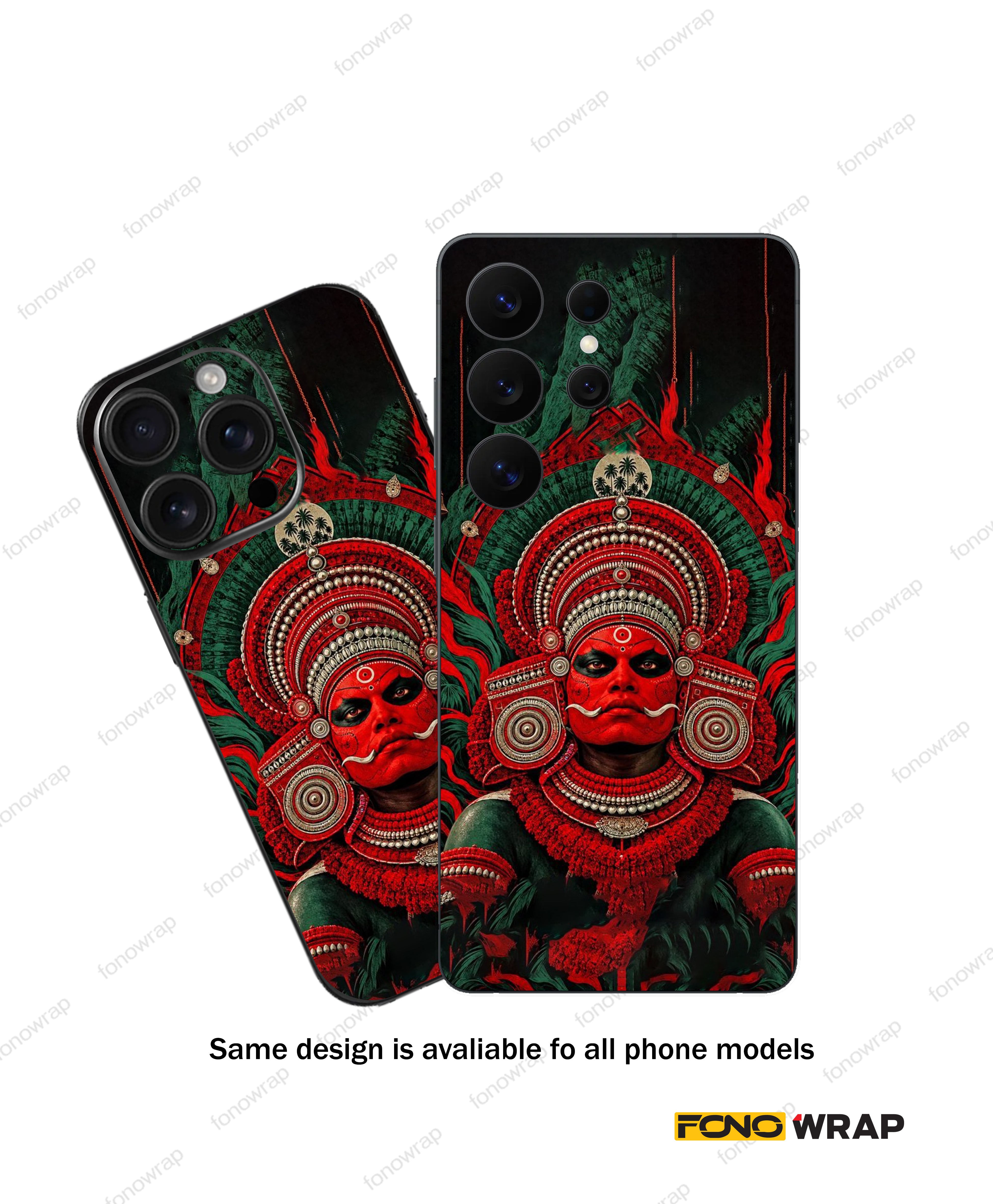 Theyyam 3D Embossed Mobile Skin