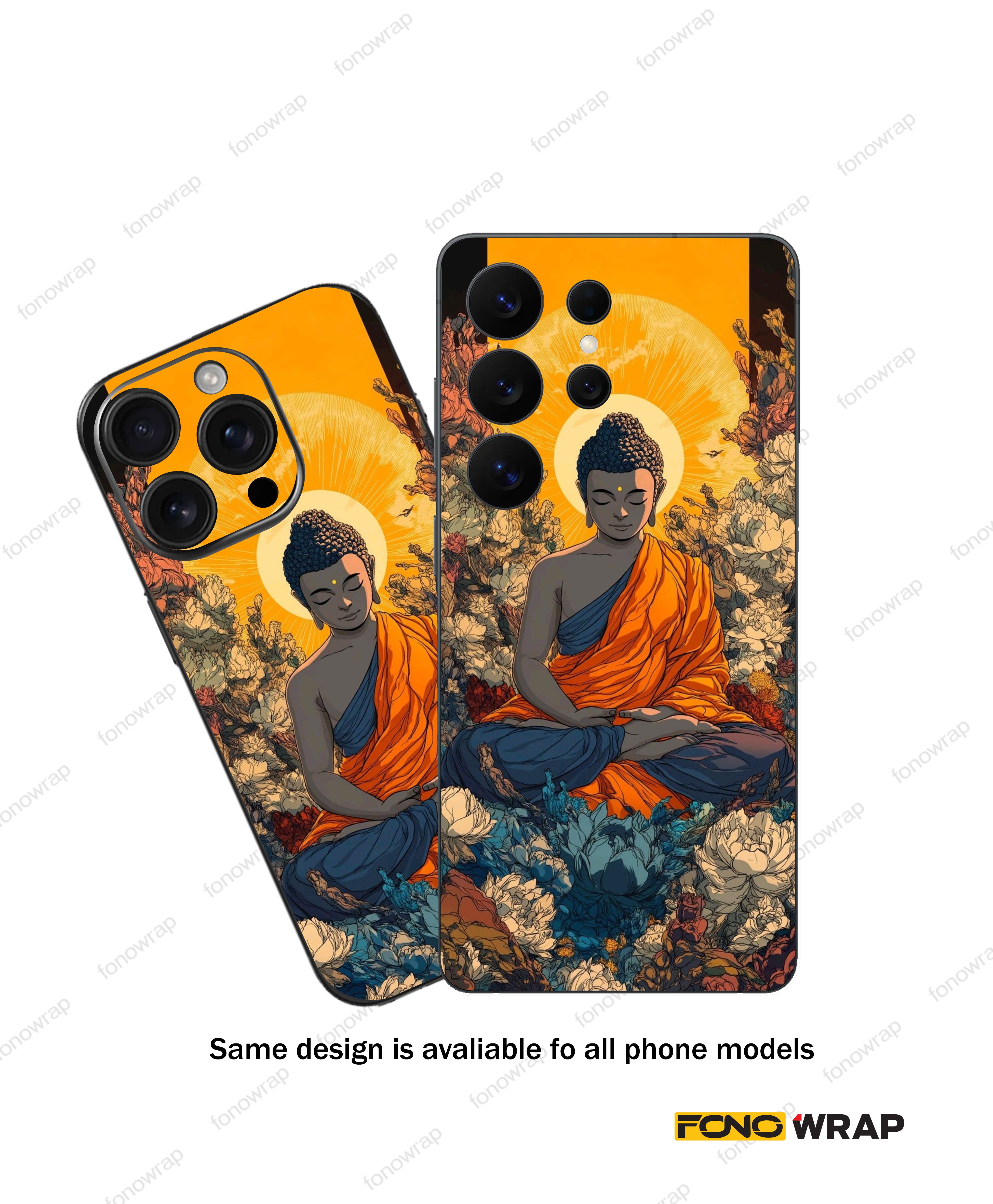 Sree Buddha 3D Embossed Mobile Skin