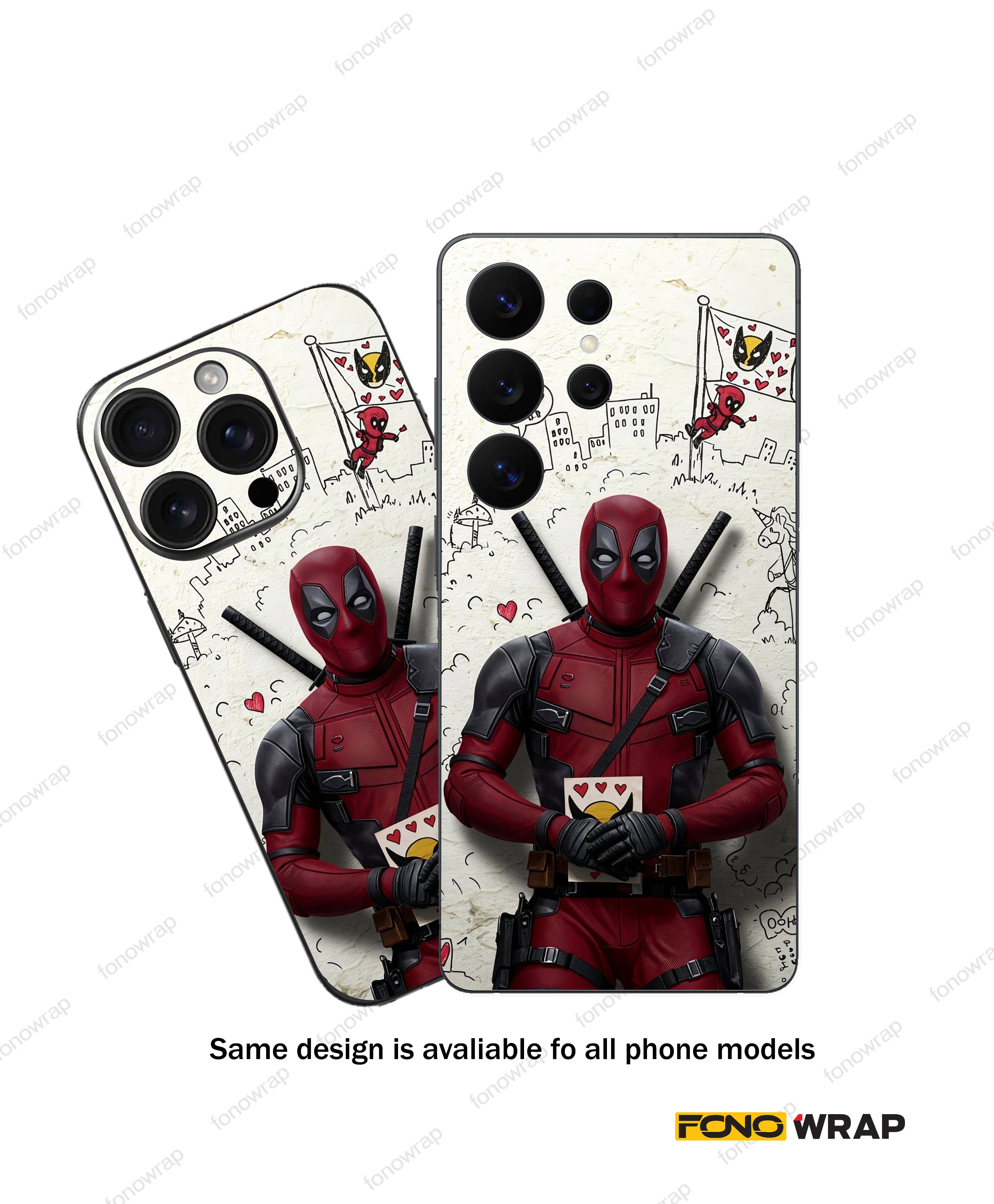 Deadpool  3D Embossed Mobile Skin