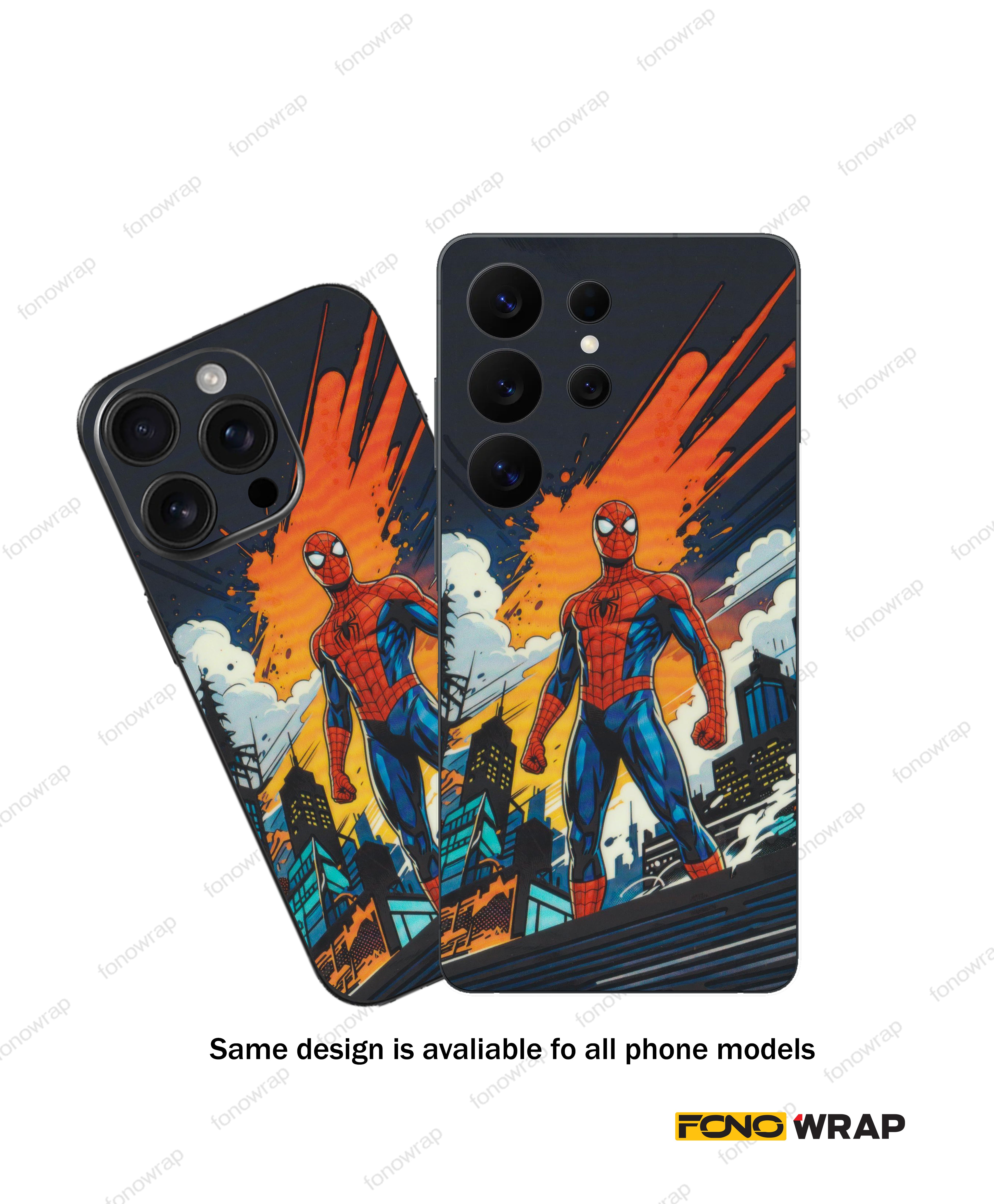 Spiderman 3D Embossed Mobile Skin