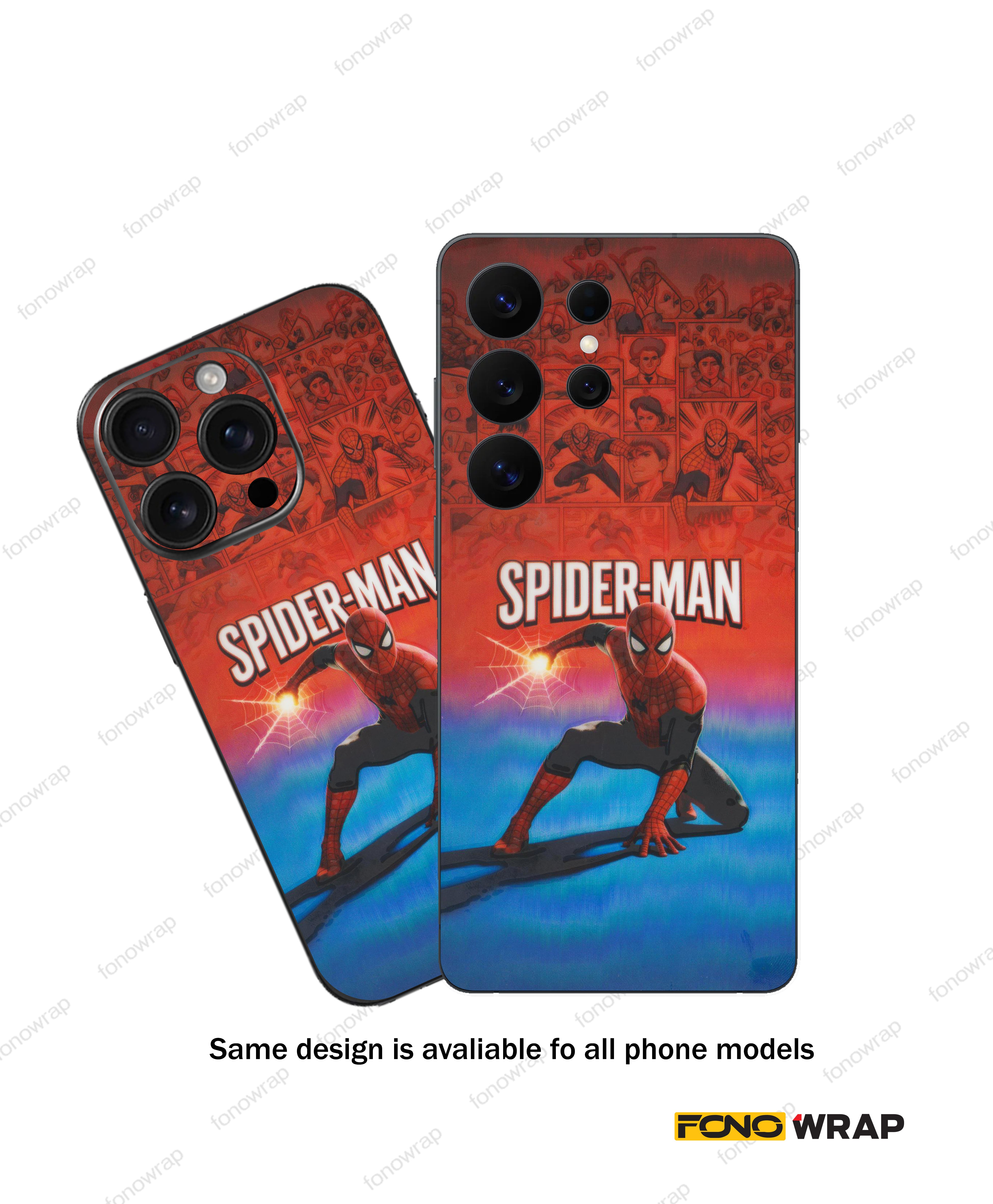 Spiderman-1 3D Embossed Mobile Skin