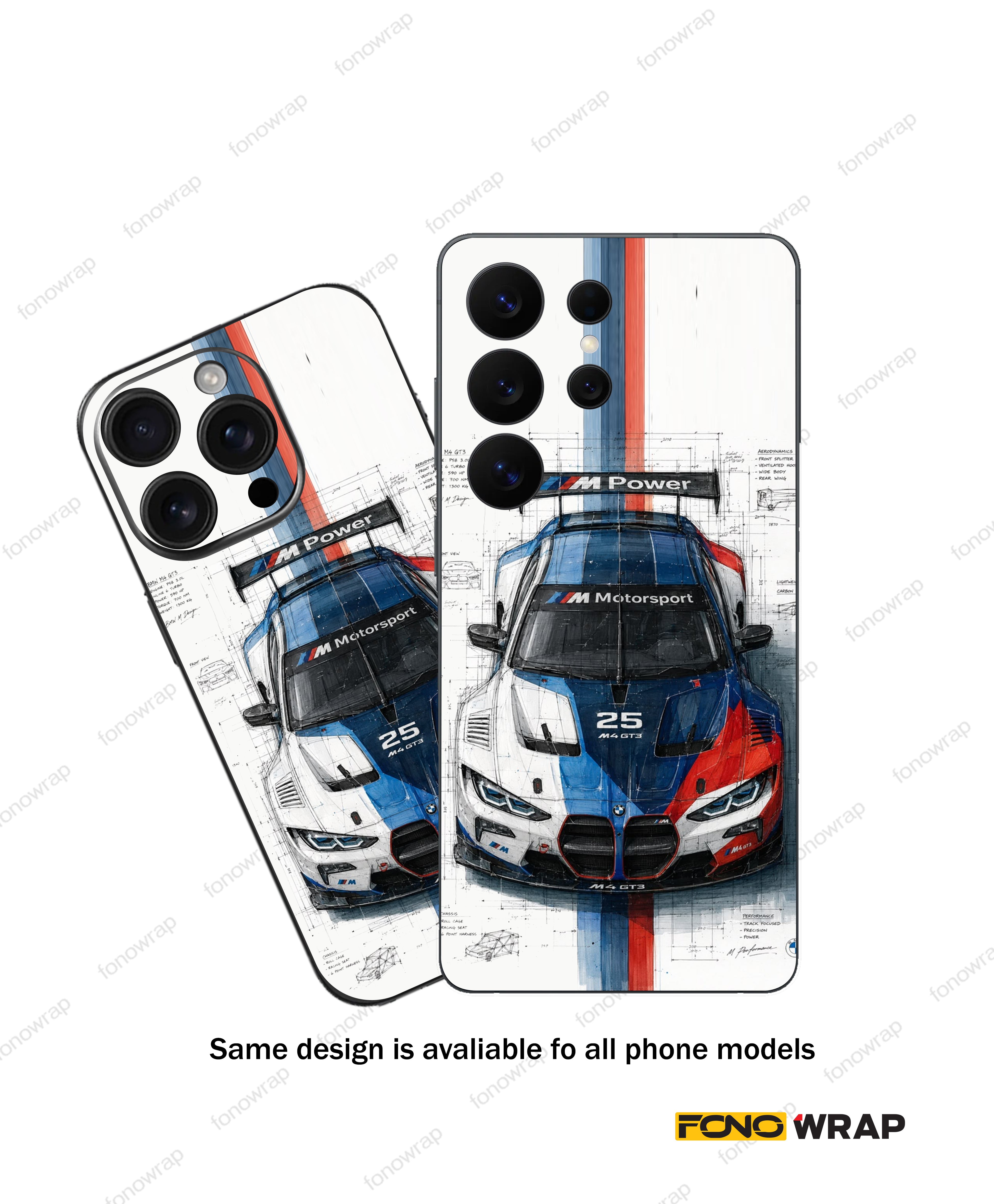 BMW 3D Embossed Mobile Skin