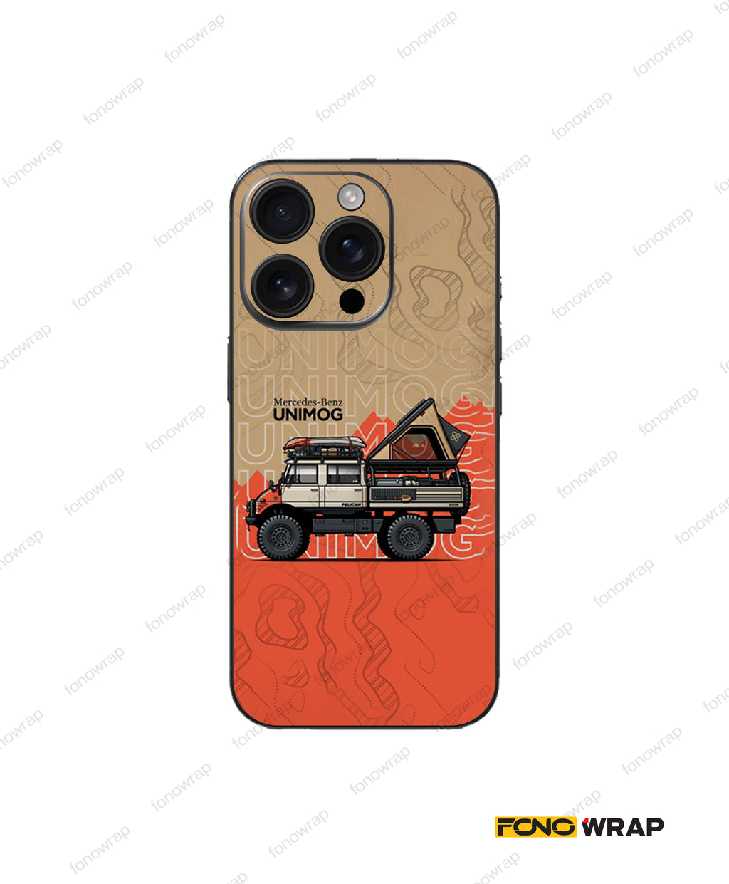 Monster Truck Embossed Mobile Skin