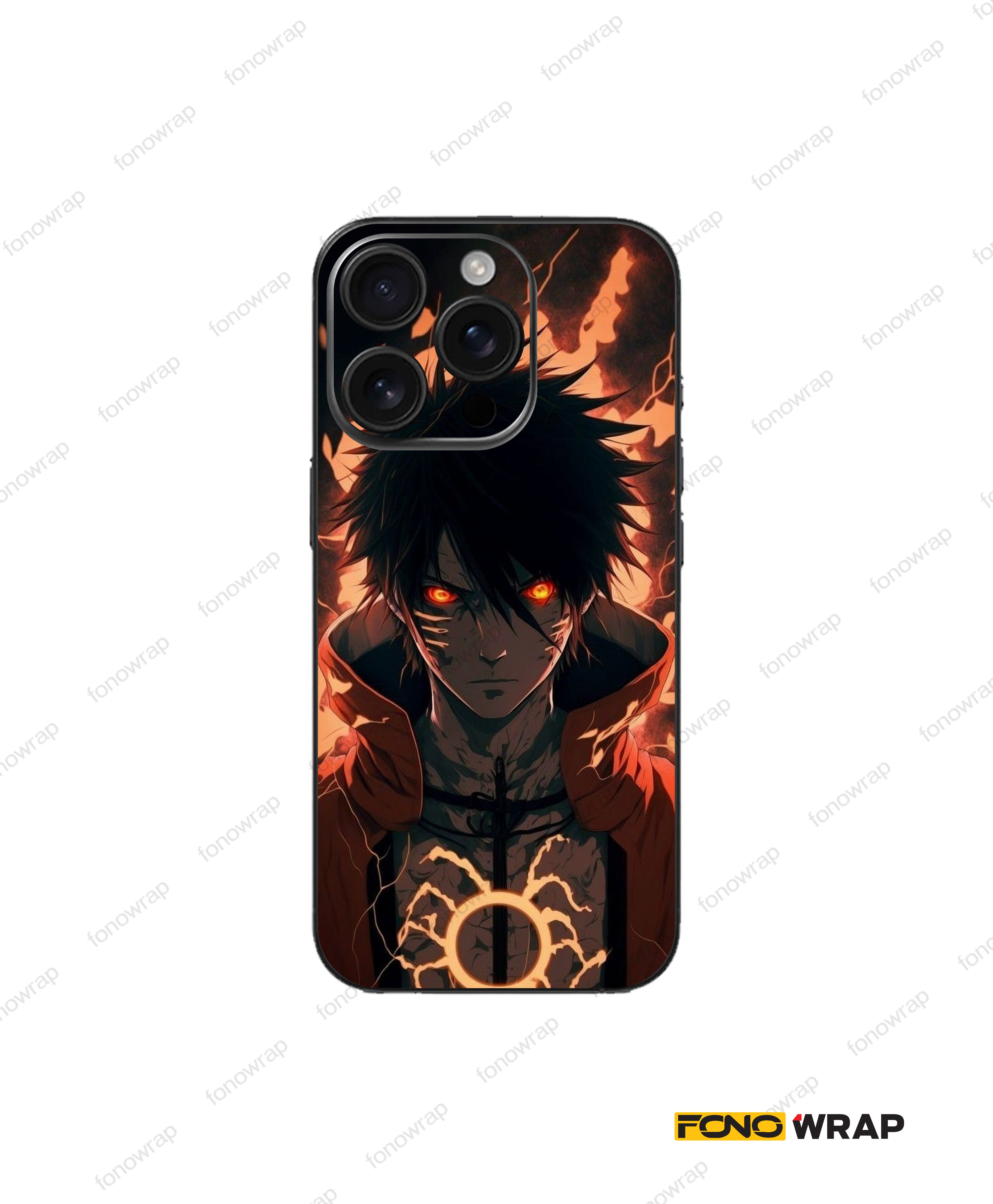 Sasuke Anime 3D Embossed Mobile Skin