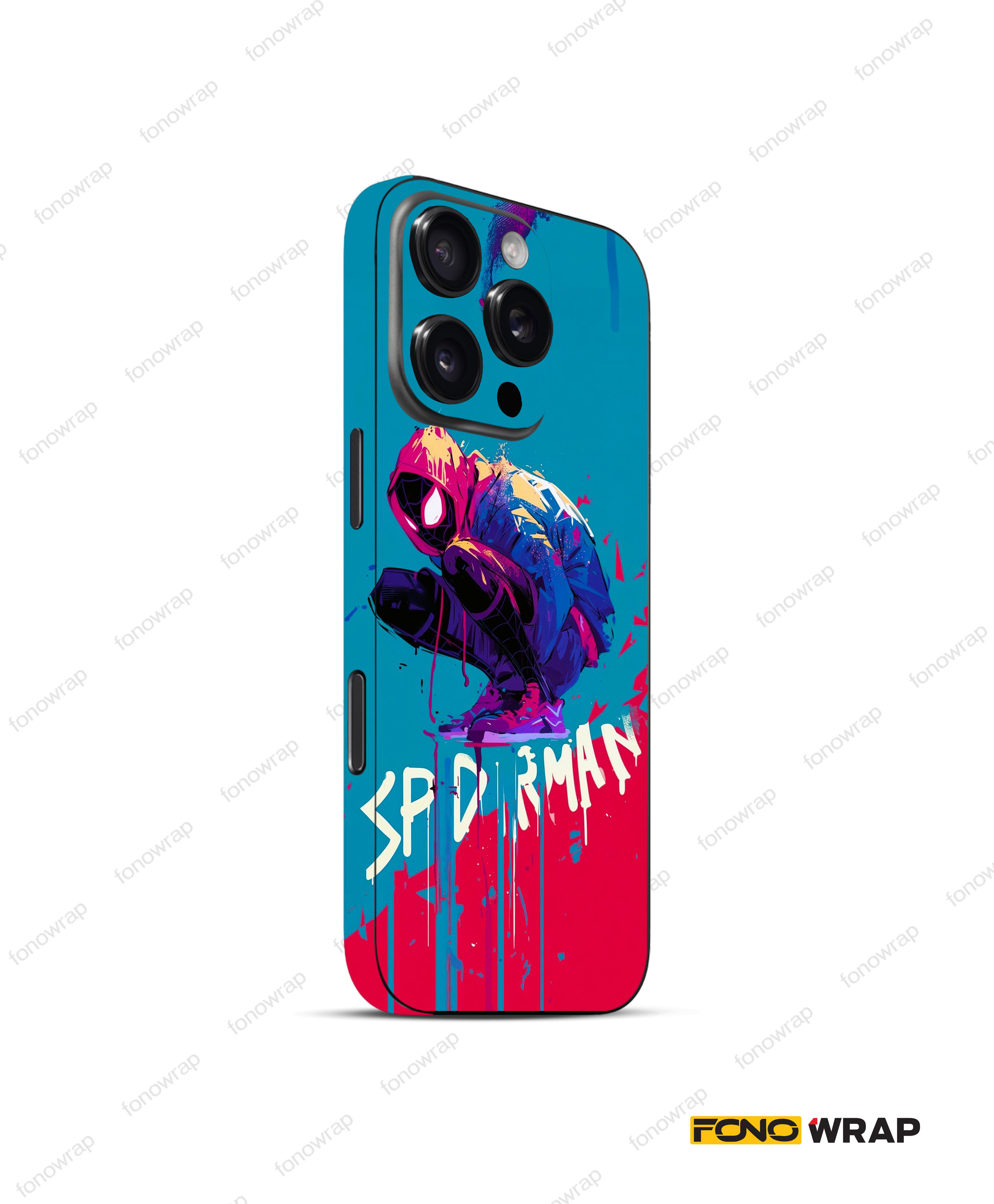 Spidy Verse 3D Embossed Mobile Skin