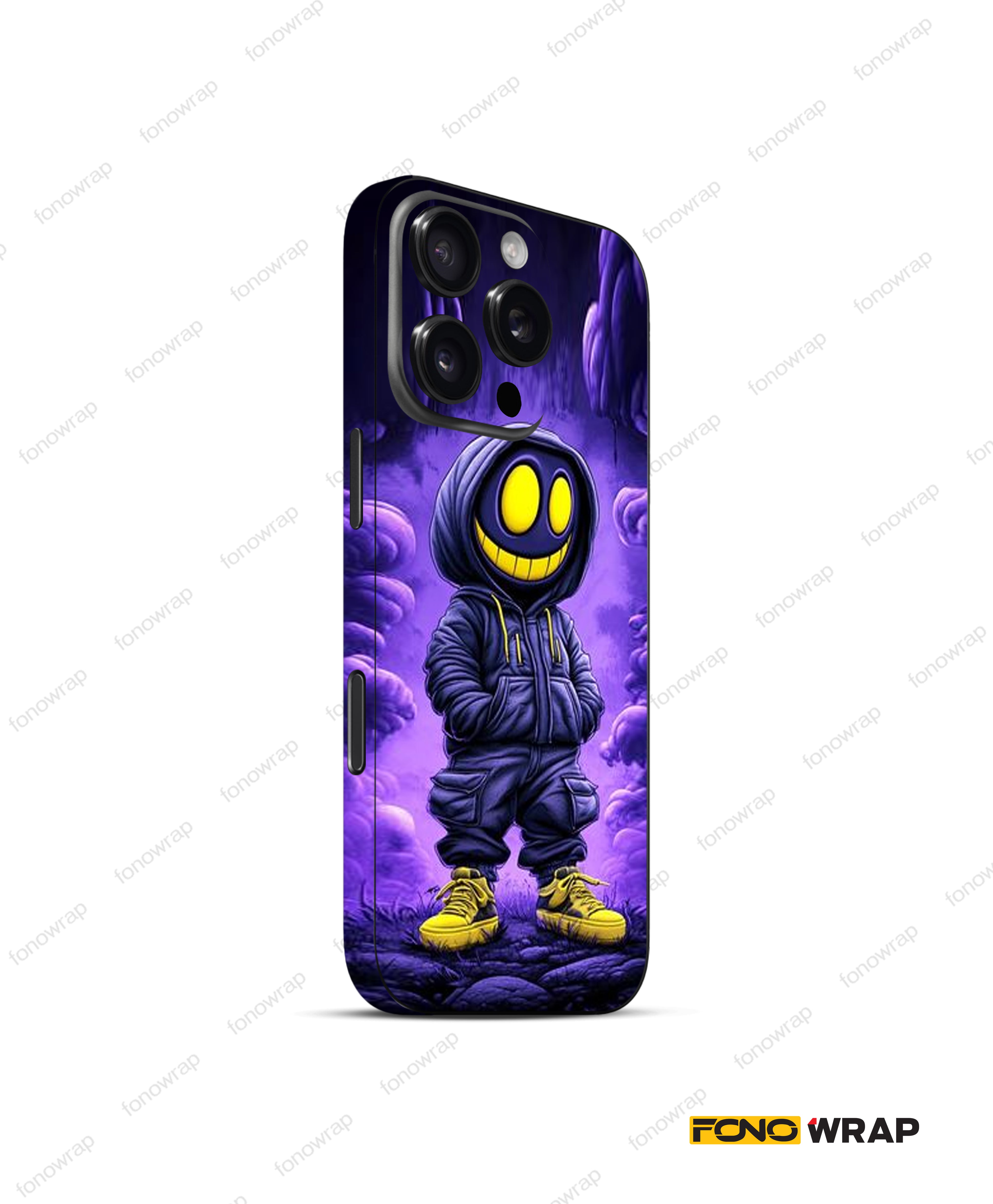 Hoodie Monster 3D Embossed Mobile Skin