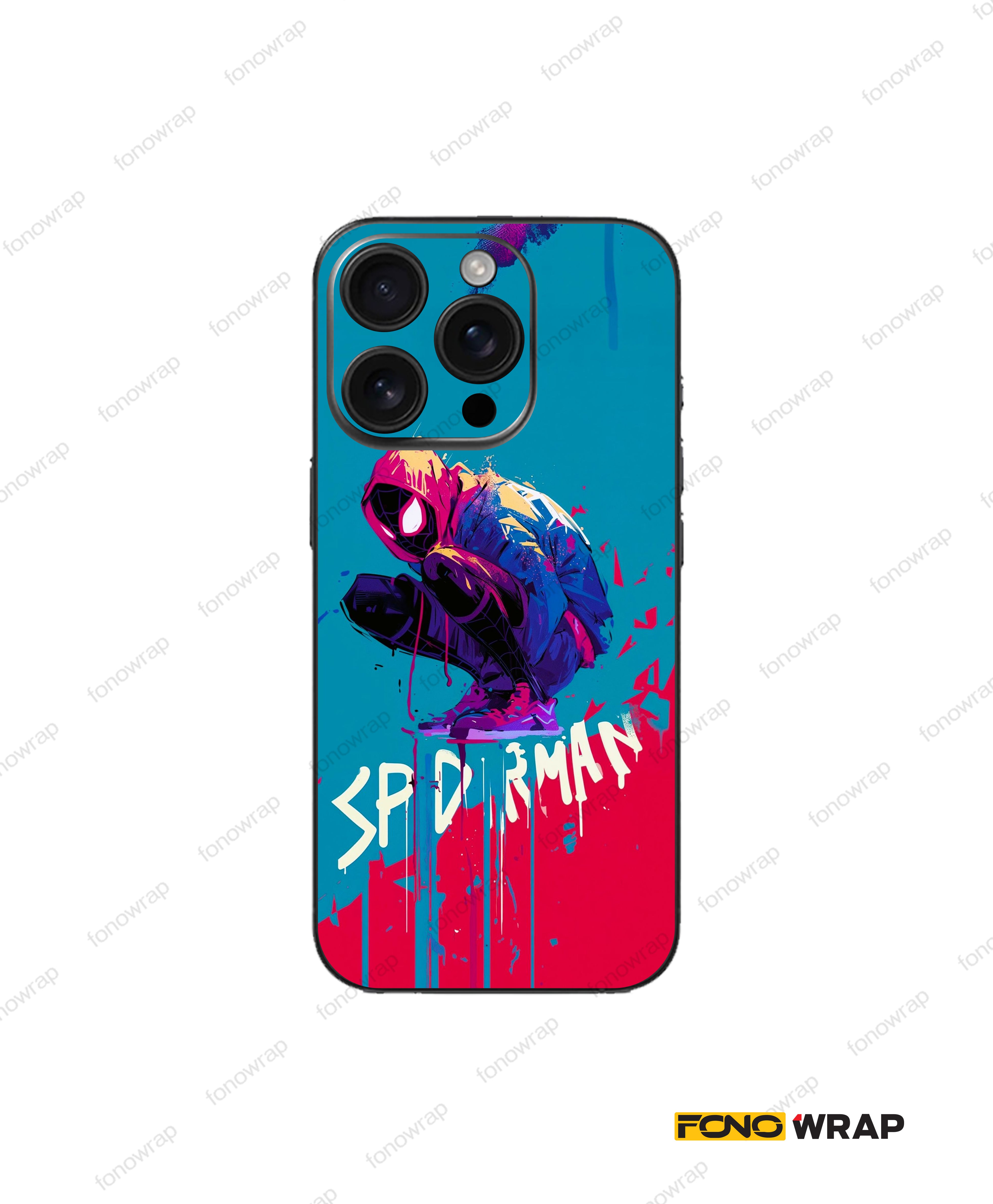 Spidy Verse 3D Embossed Mobile Skin