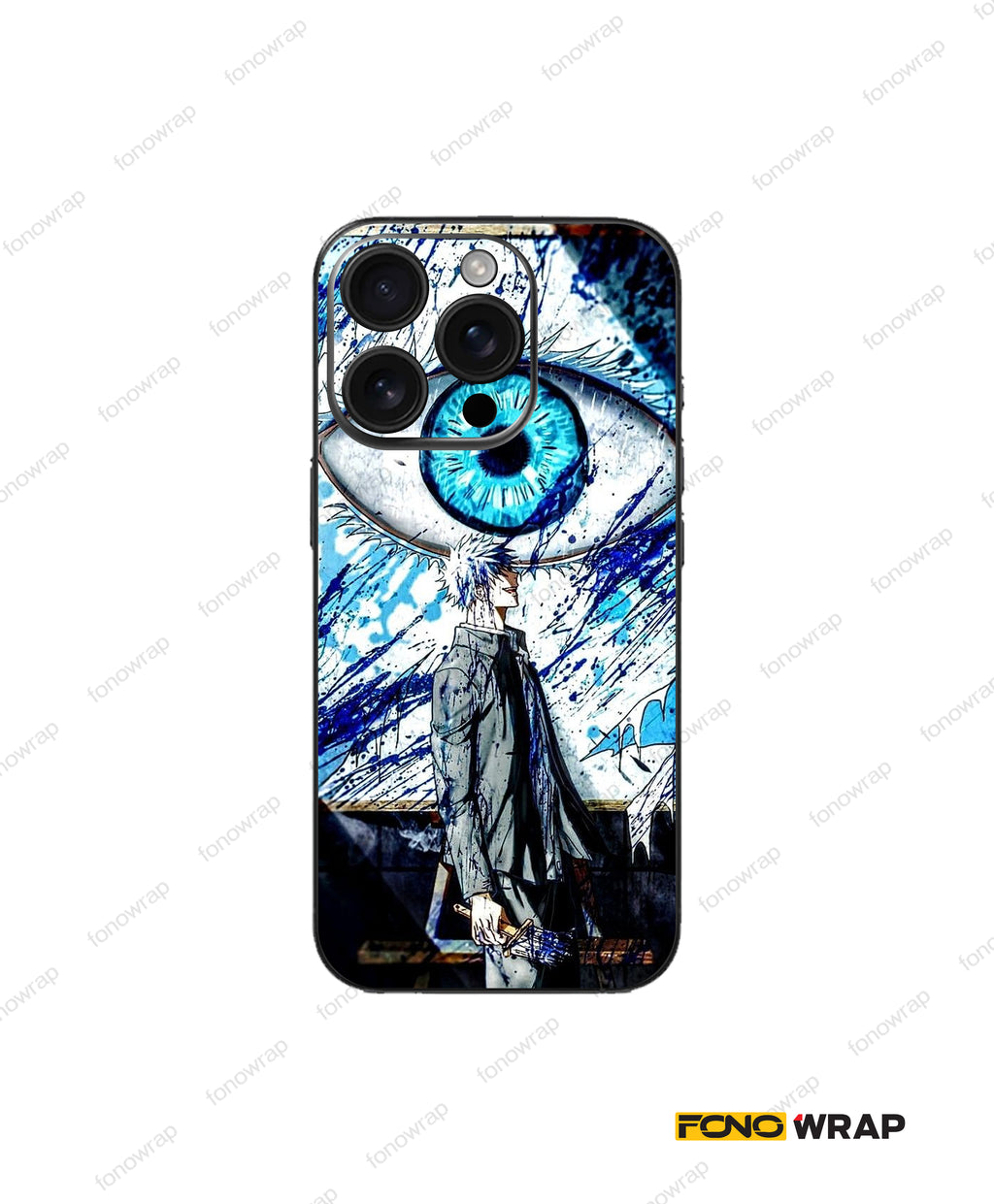 Satoru Gojo Embossed Mobile Skin