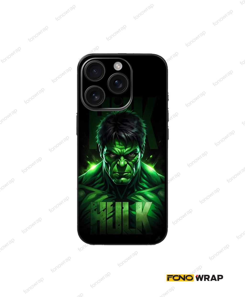 Angry Gaze Hulk Embossed Mobile Skin